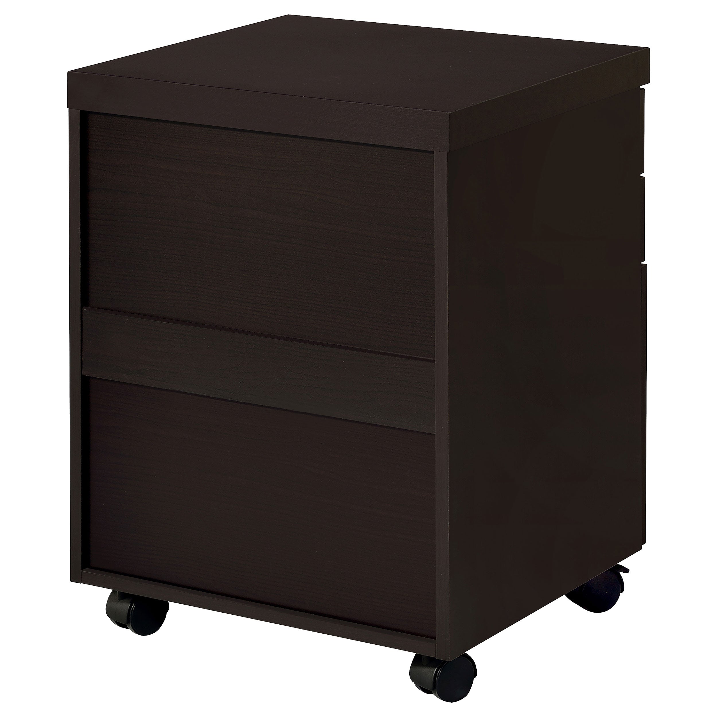 Skylar 3-drawer Home Office Mobile File Cabinet Cappuccino — view 9