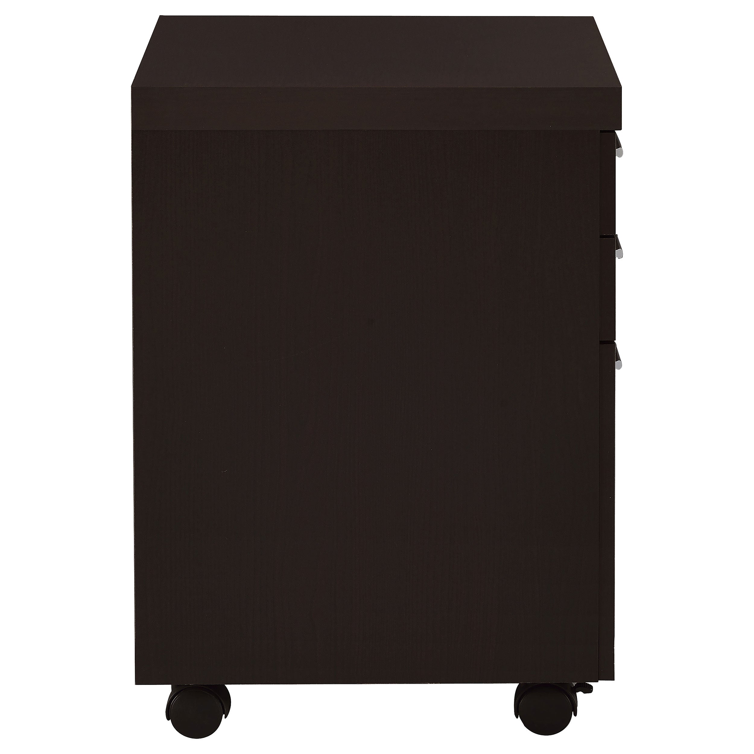 Skylar 3-drawer Home Office Mobile File Cabinet Cappuccino — view 10