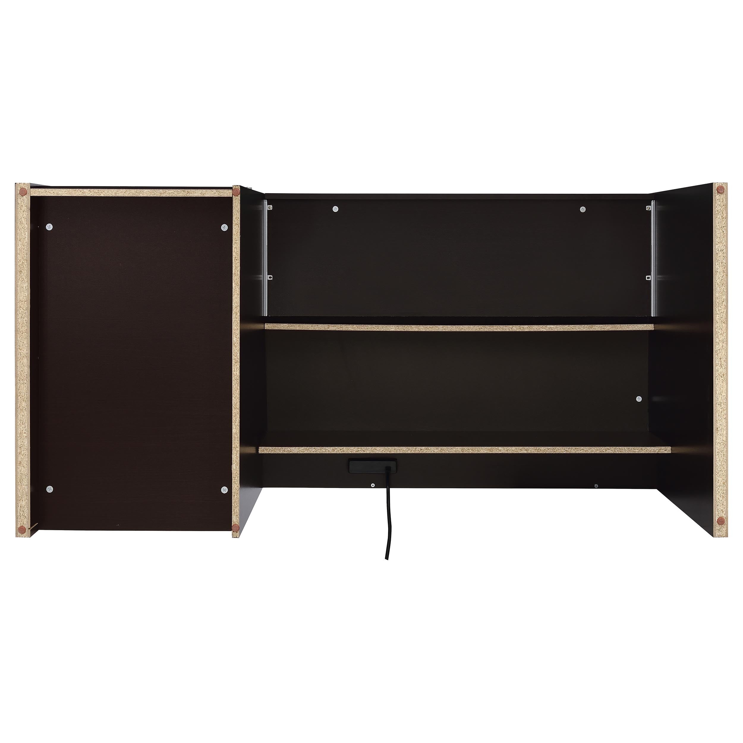 Halston 60-inch 3-drawer Office Computer Desk Cappuccino — view 9