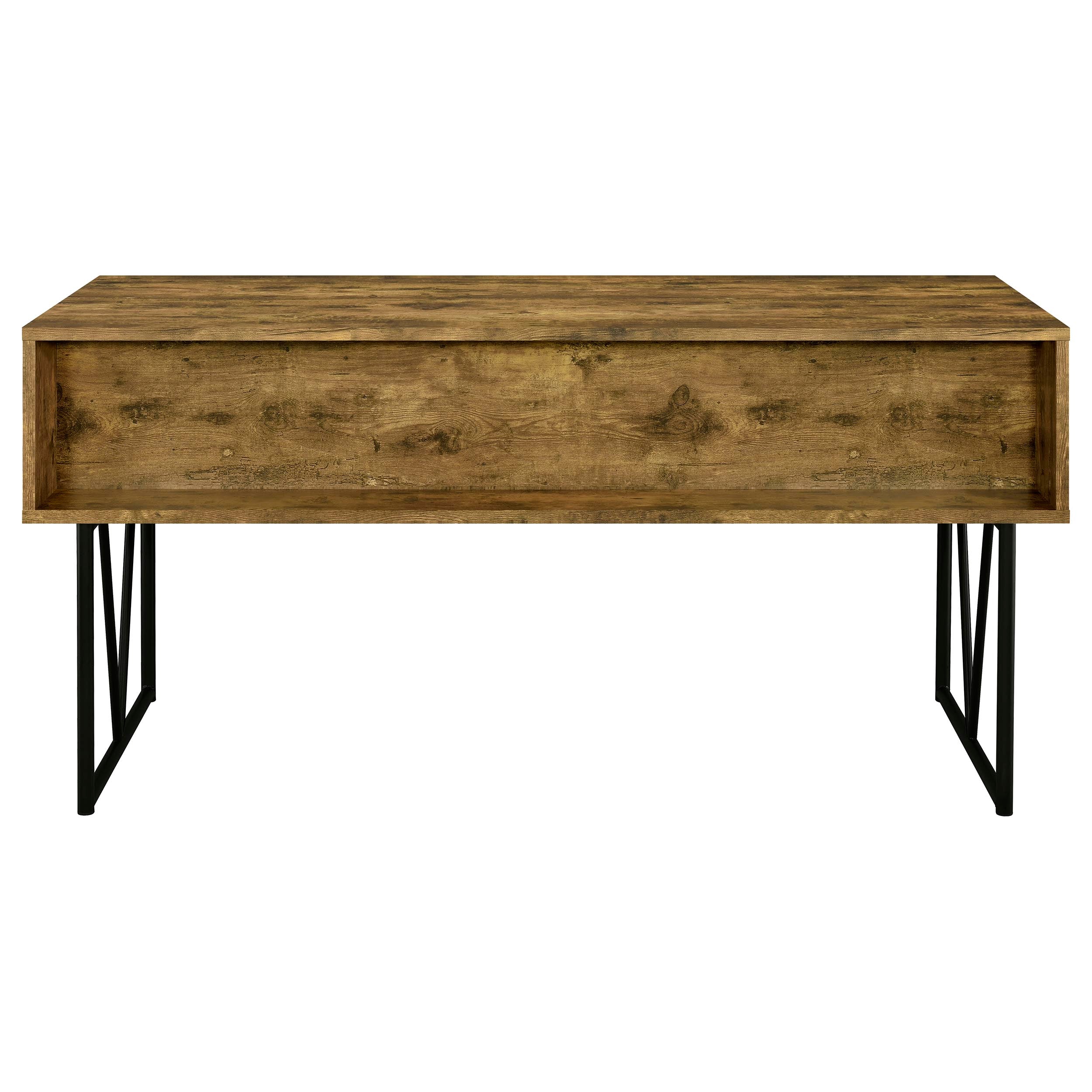 Analiese 63-inch 4-drawer Writing Desk Rustic Nutmeg — view 8