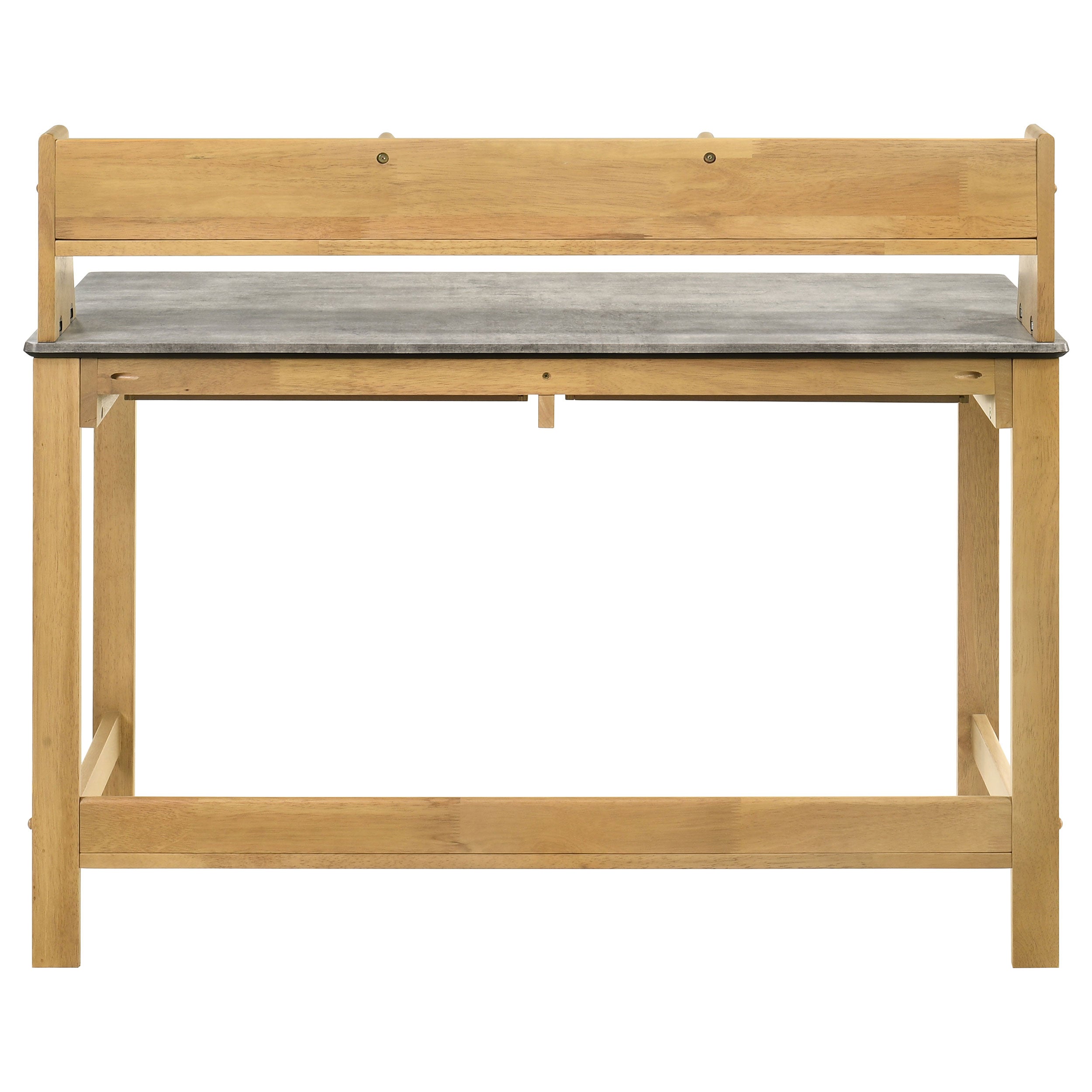 Besler 47-inch SmartTop Writing Desk with Shelf Cement and Natural — view 7