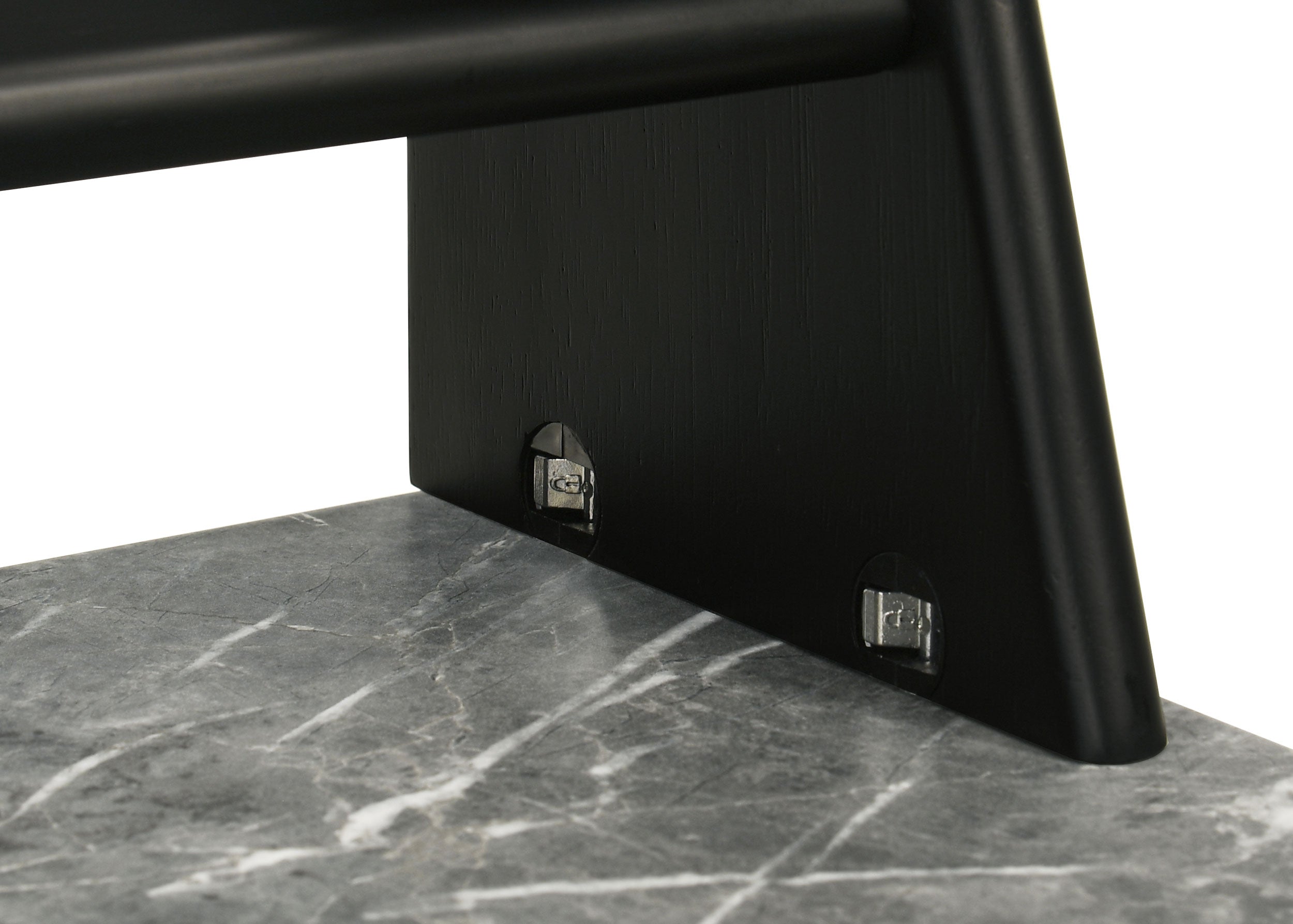 Besler 47-inch SmartTop Writing Desk with Shelf Grey Stone and Black — view 10