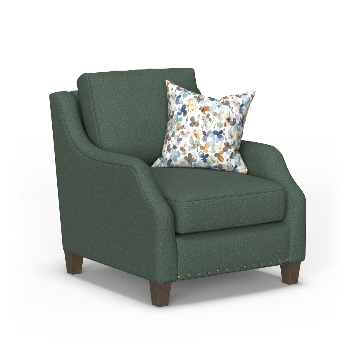 Gianna - Fabric Chair With Nailhead Trim