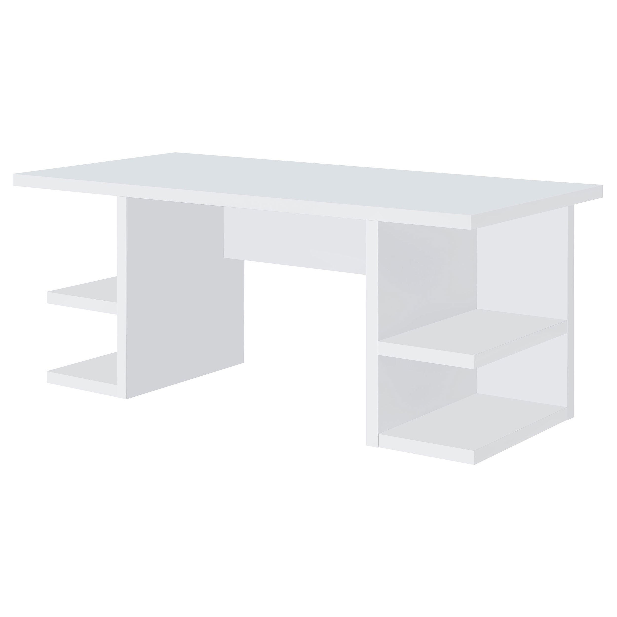 Alice 71-inch 4-shelf Engineered Wood Writing Desk White — view 4