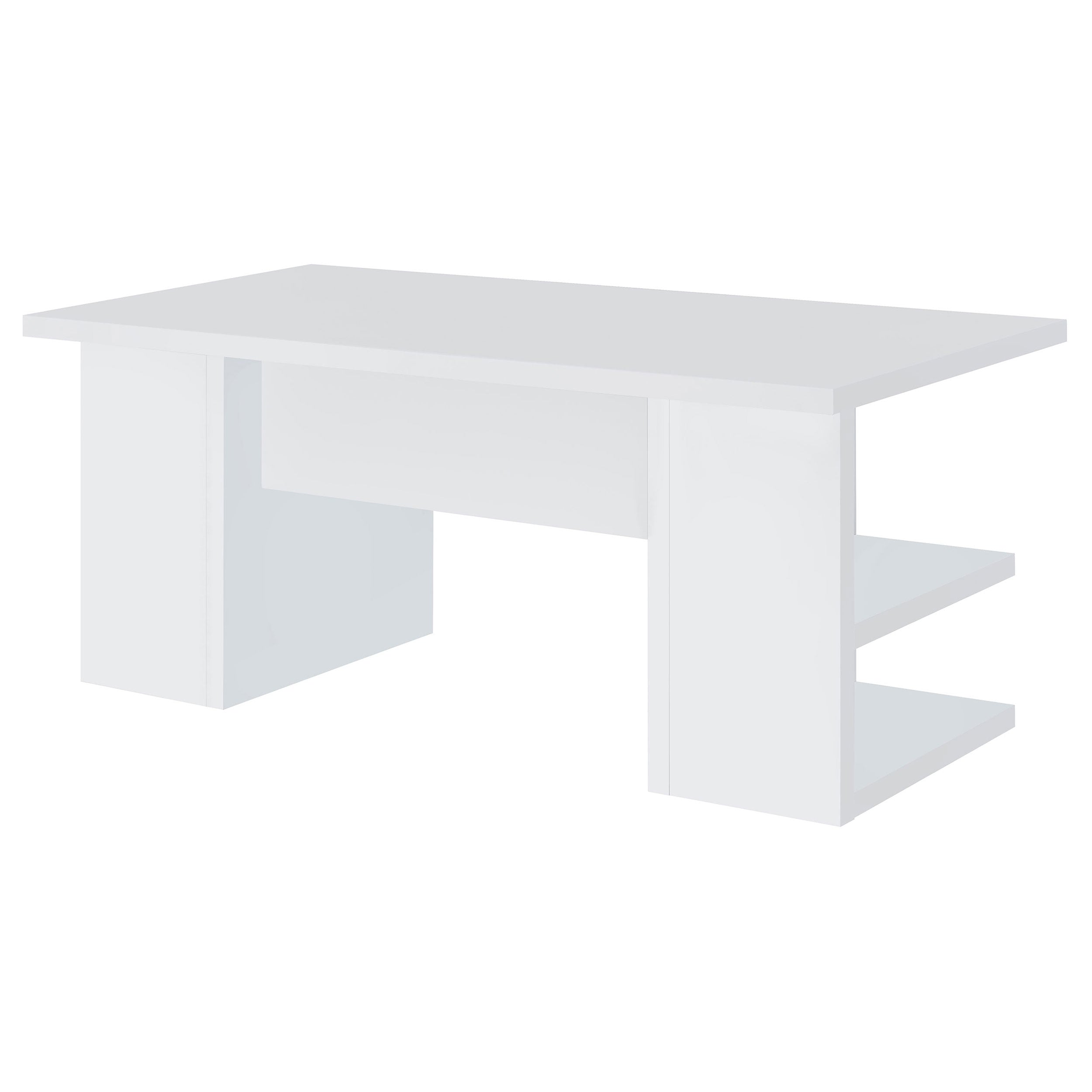 Alice 71-inch 4-shelf Engineered Wood Writing Desk White — view 7