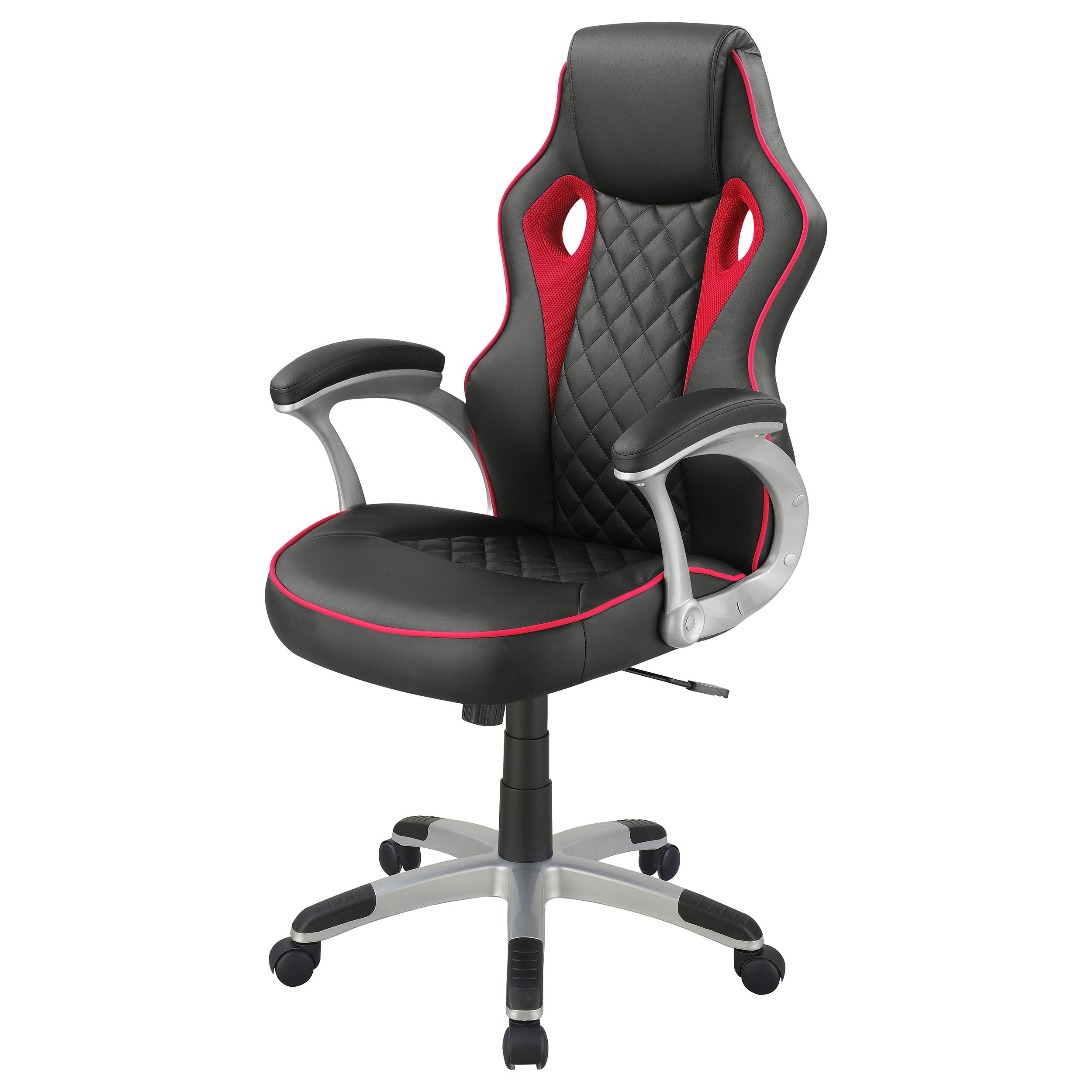 Lucas Upholstered Adjustable Home Office Desk Chair Black — view 5
