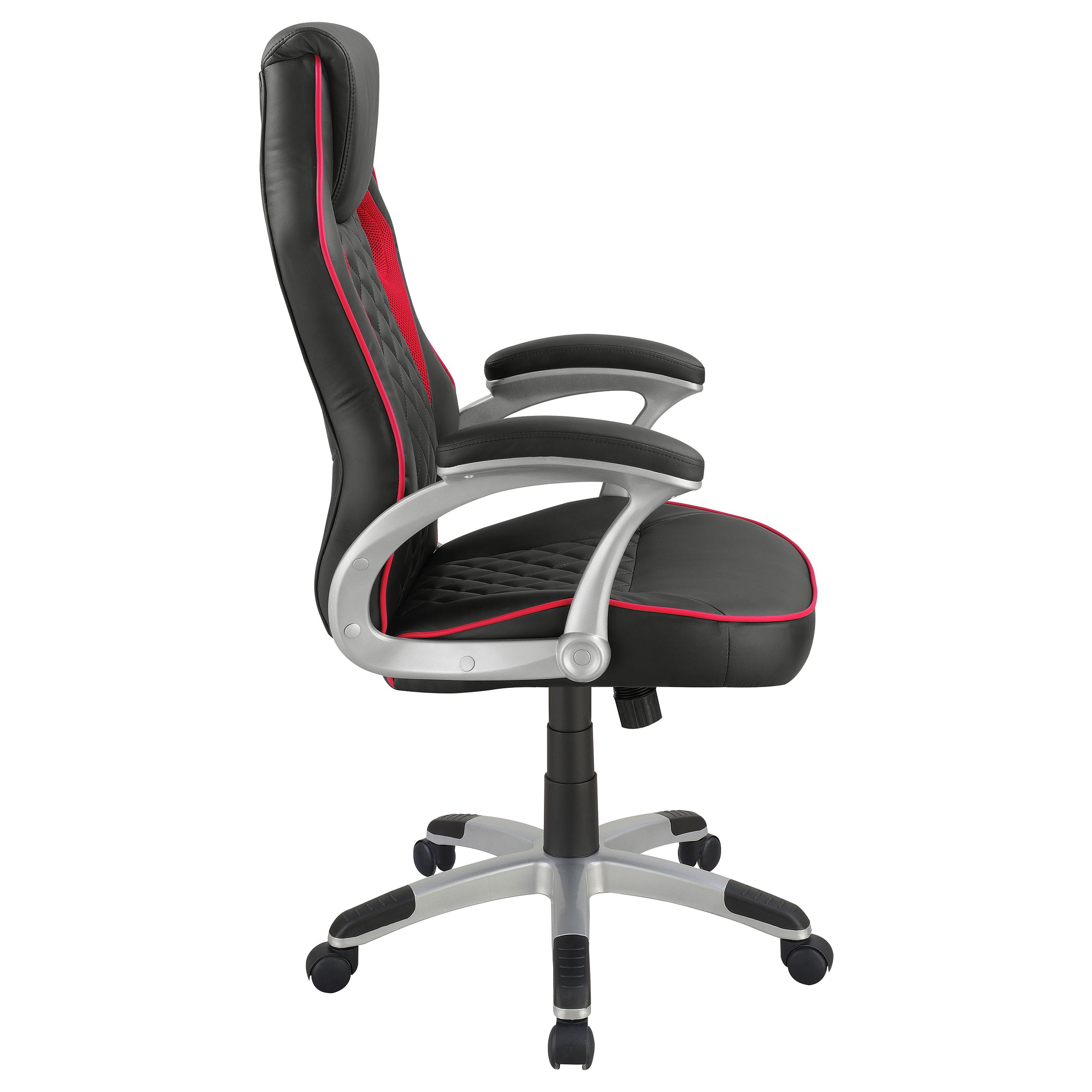 Lucas Upholstered Adjustable Home Office Desk Chair Black — view 8