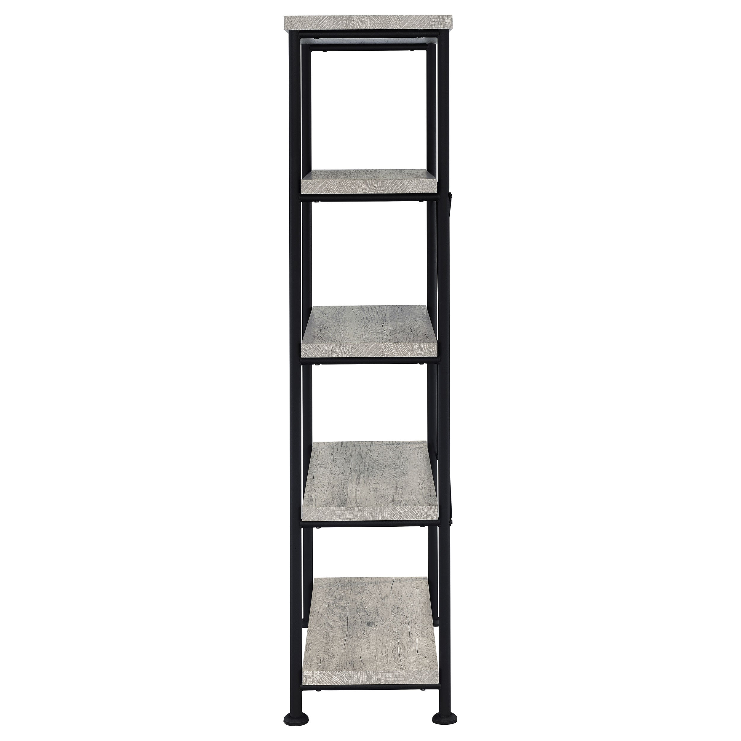 Analiese 63-inch 4-shelf Bookshelf Grey Driftwood — view 5