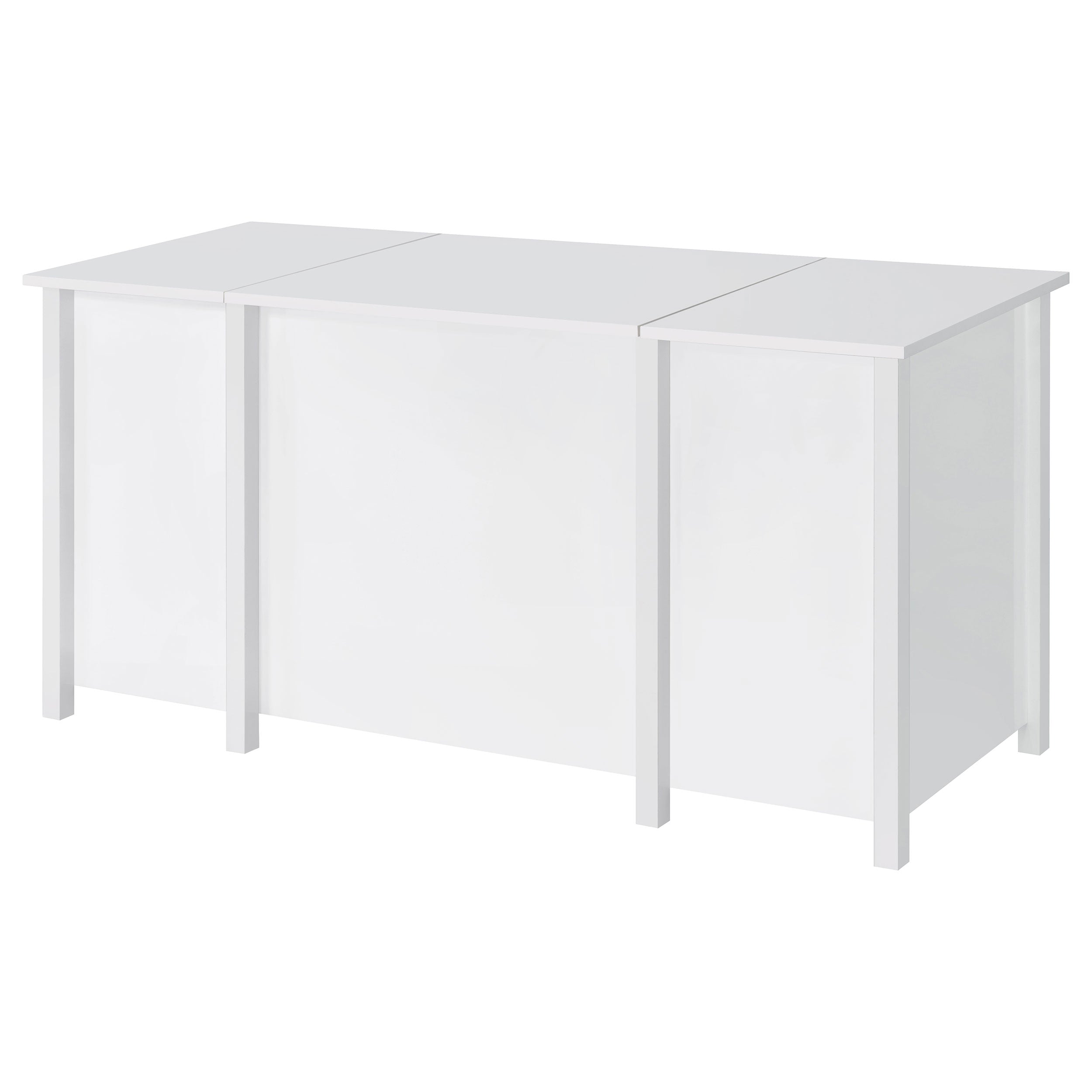 Dylan 60-inch 4-drawer Lift Top Office Desk White High Gloss — view 9