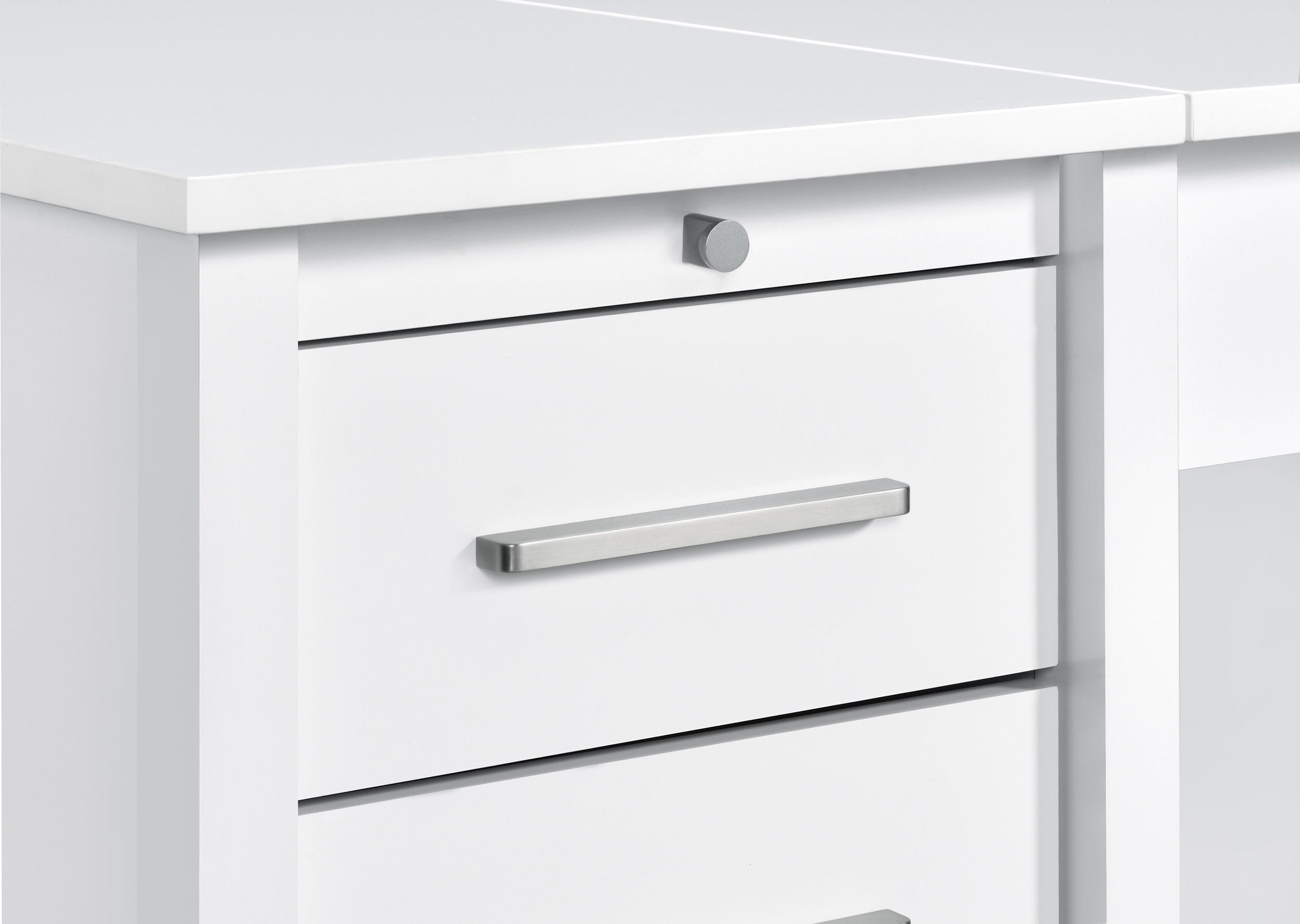 Dylan 60-inch 4-drawer Lift Top Office Desk White High Gloss — view 12