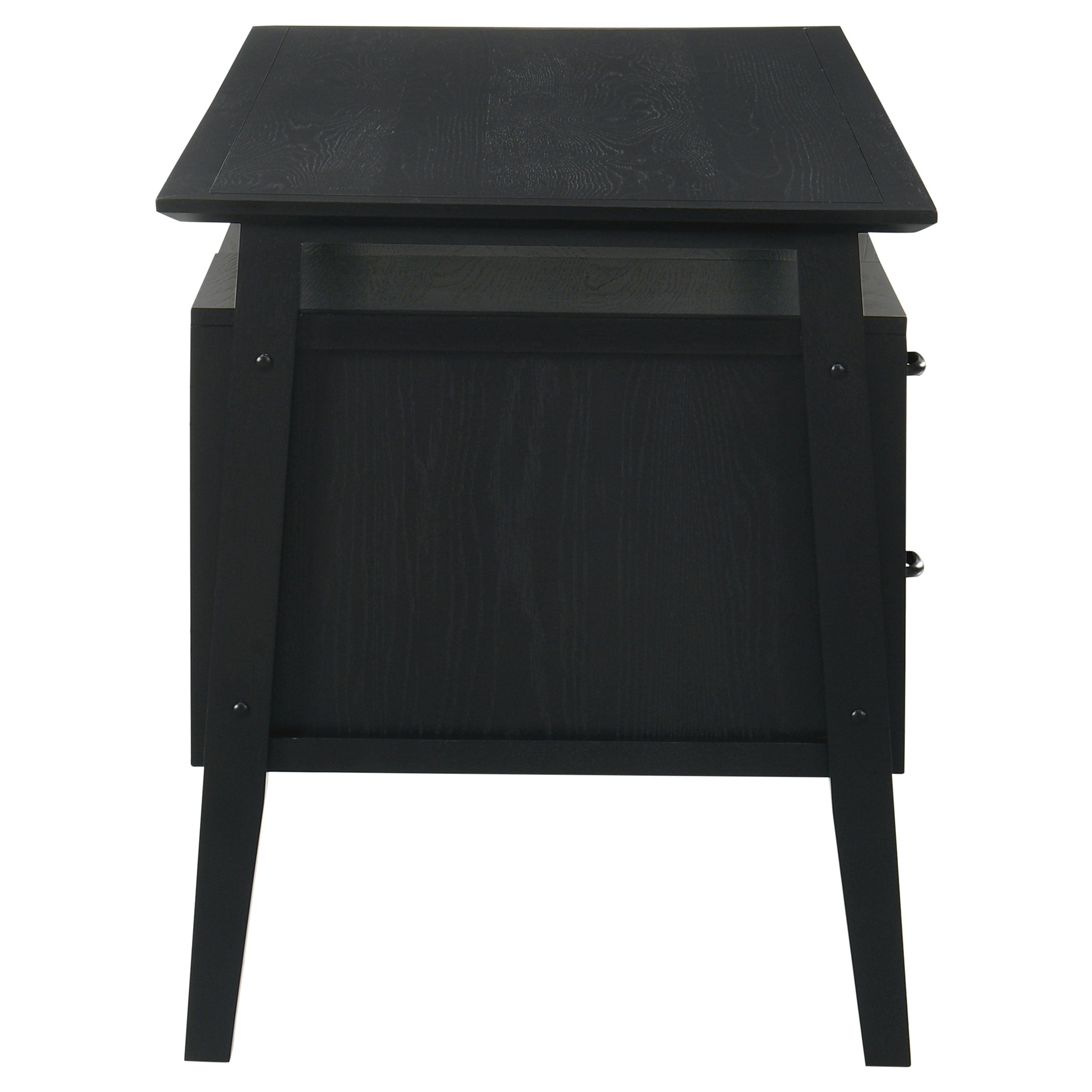 Goodson 64-inch 4-Drawer Double Pedestal Computer Desk Black — view 11
