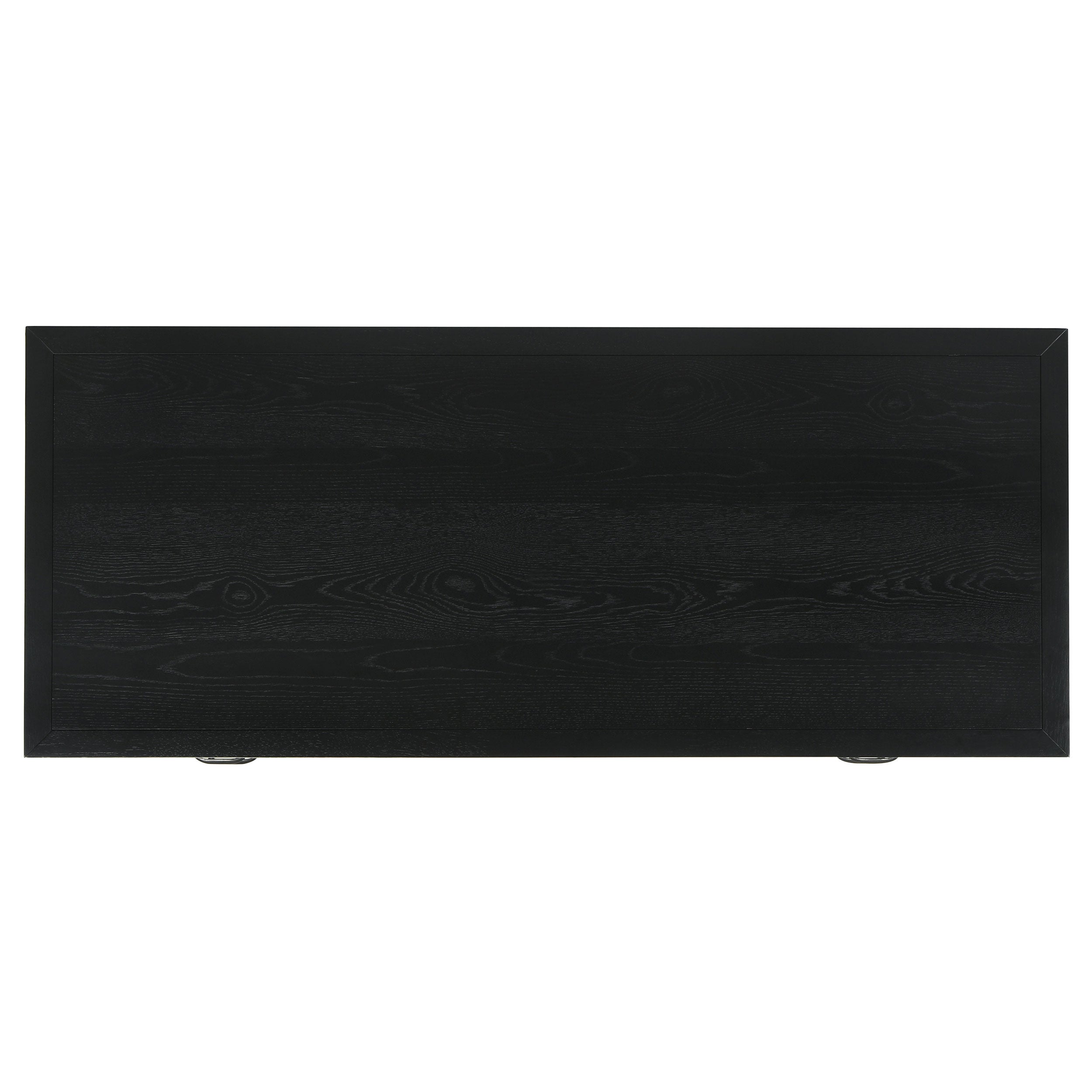 Goodson 64-inch 4-Drawer Double Pedestal Computer Desk Black — view 12