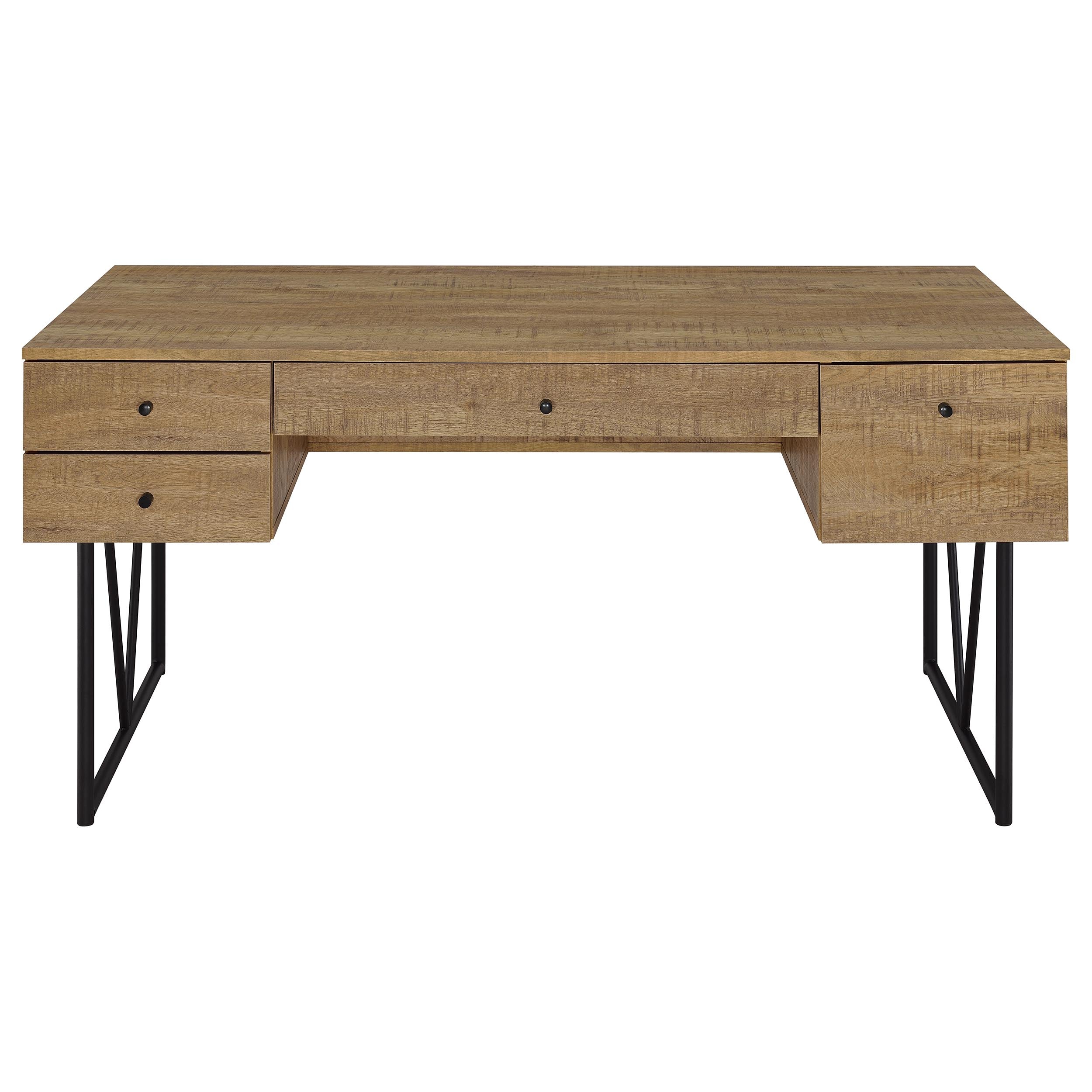 Analiese 63-inch 4-drawer Writing Desk Mango — view 5