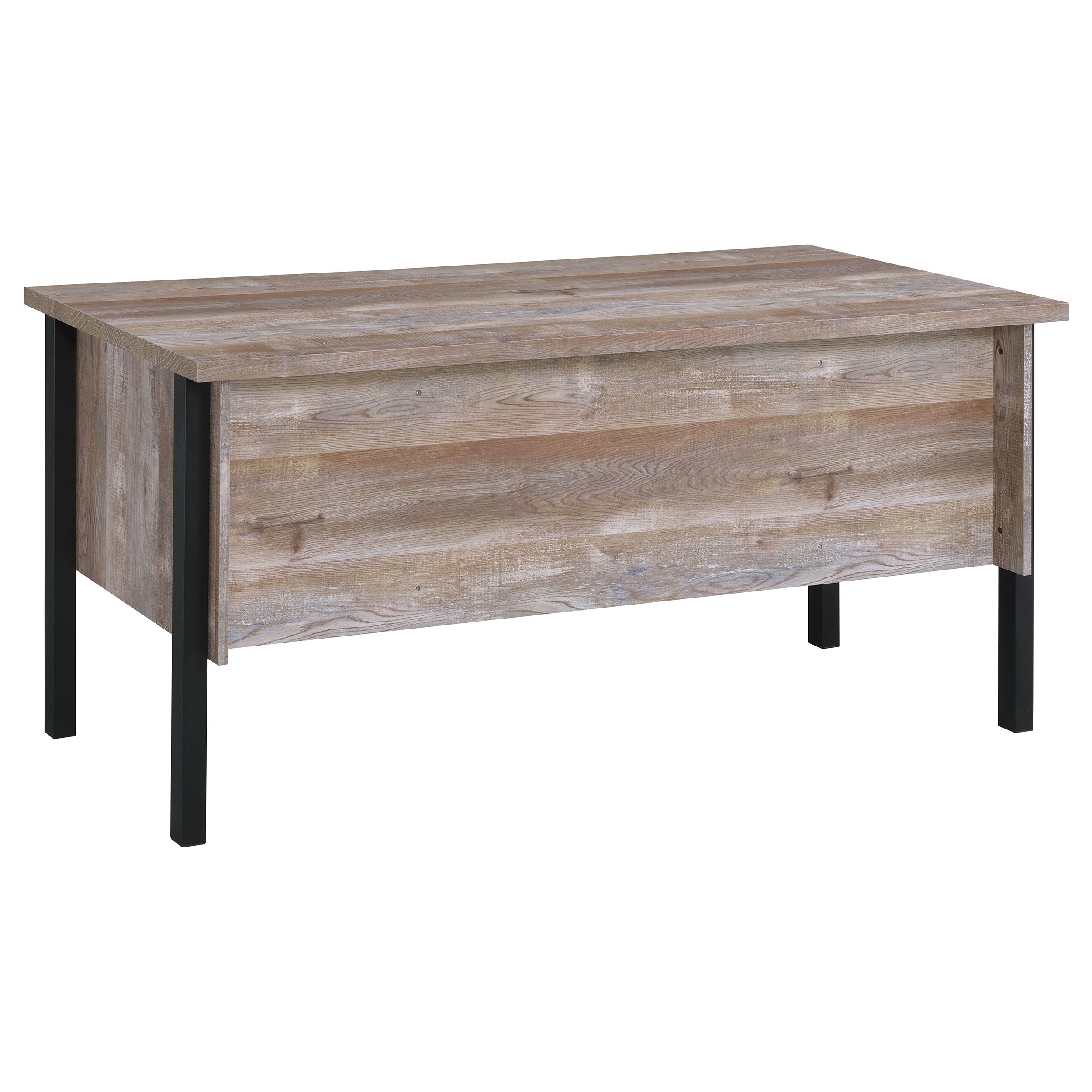 Samson 60-inch 4-drawer Office Computer Desk Weathered Oak — view 6