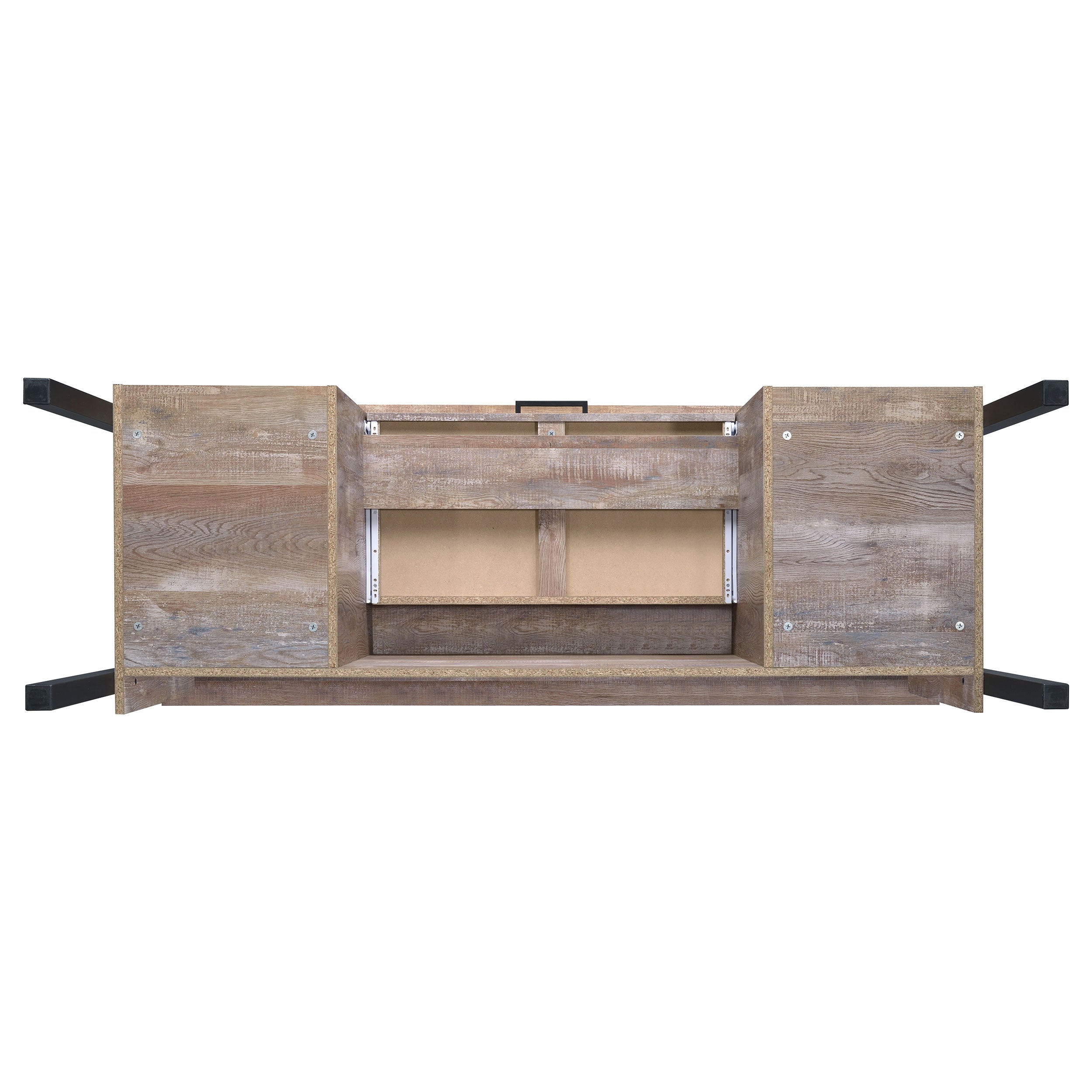 Samson 60-inch 4-drawer Office Computer Desk Weathered Oak — view 9