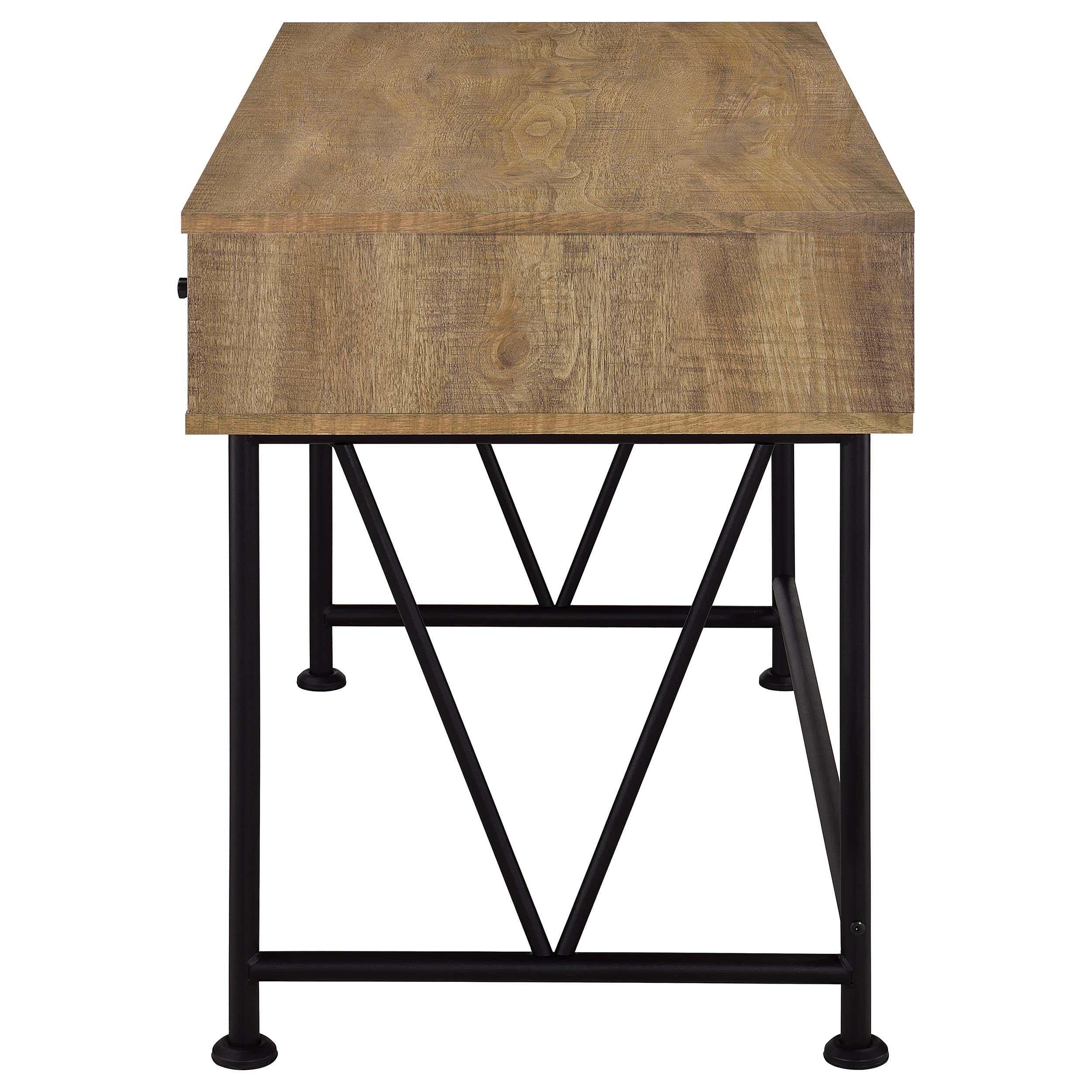 Analiese 47-inch 3-drawer Writing Desk Mango — view 6