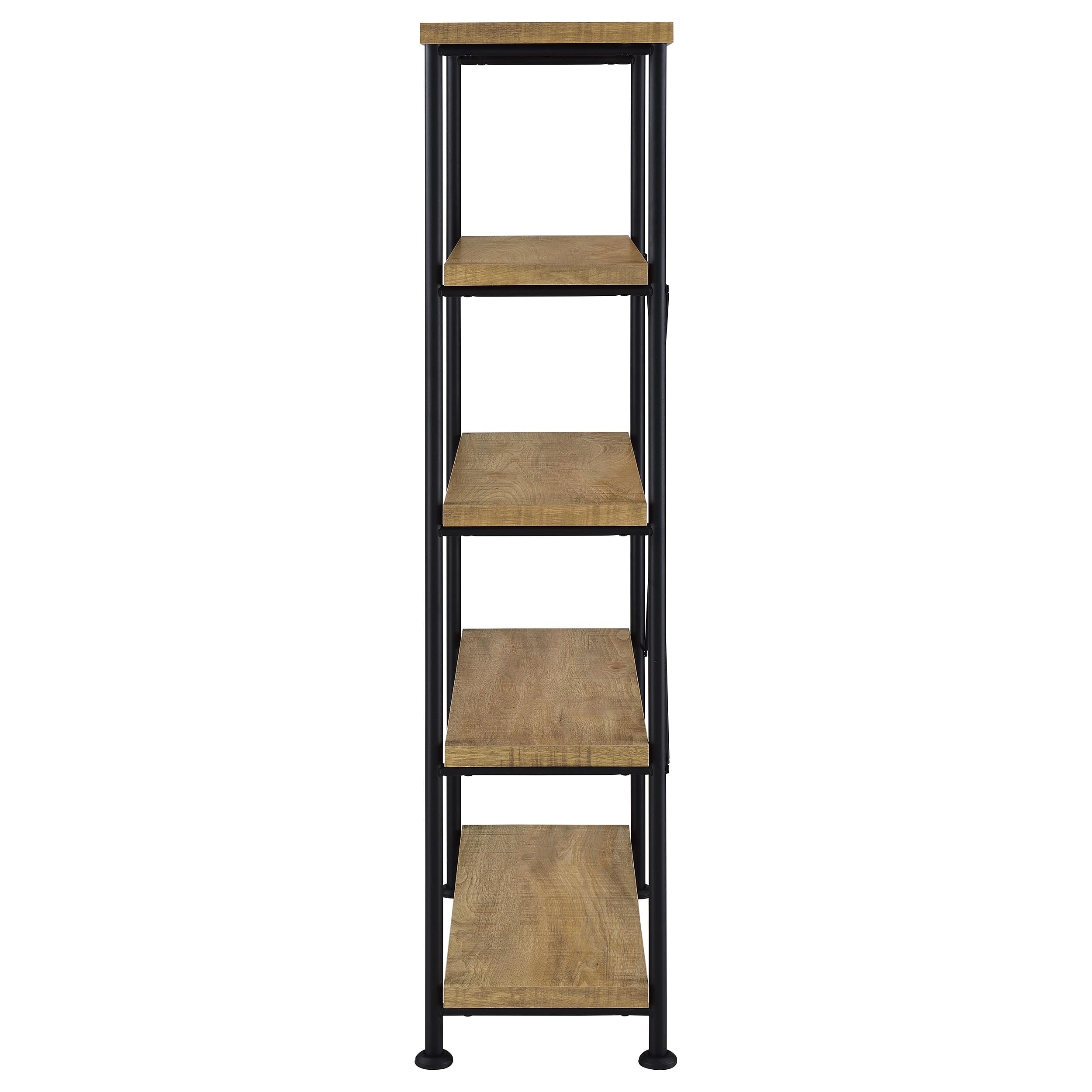 Analiese 63-inch 4-shelf Bookshelf Mango — view 5
