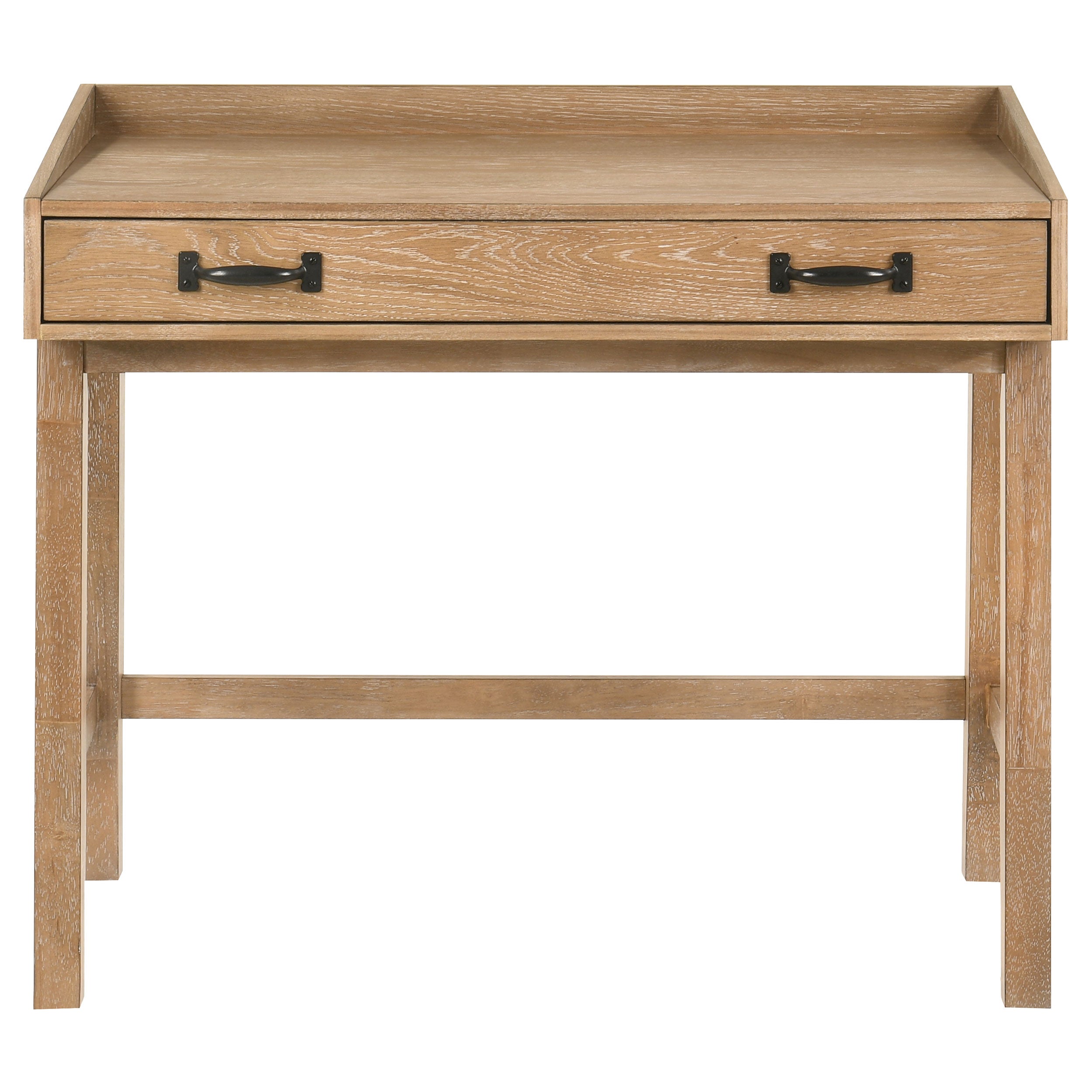 Fabian 38-inch Computer Desk with Keyboard Drawer Distressed Light Brown — view 5