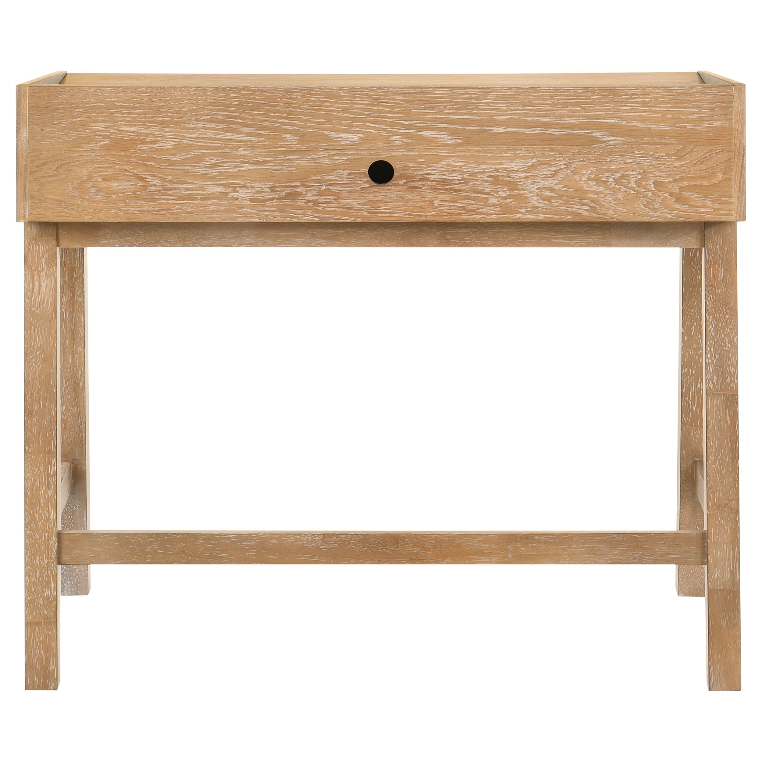 Fabian 38-inch Computer Desk with Keyboard Drawer Distressed Light Brown — view 9