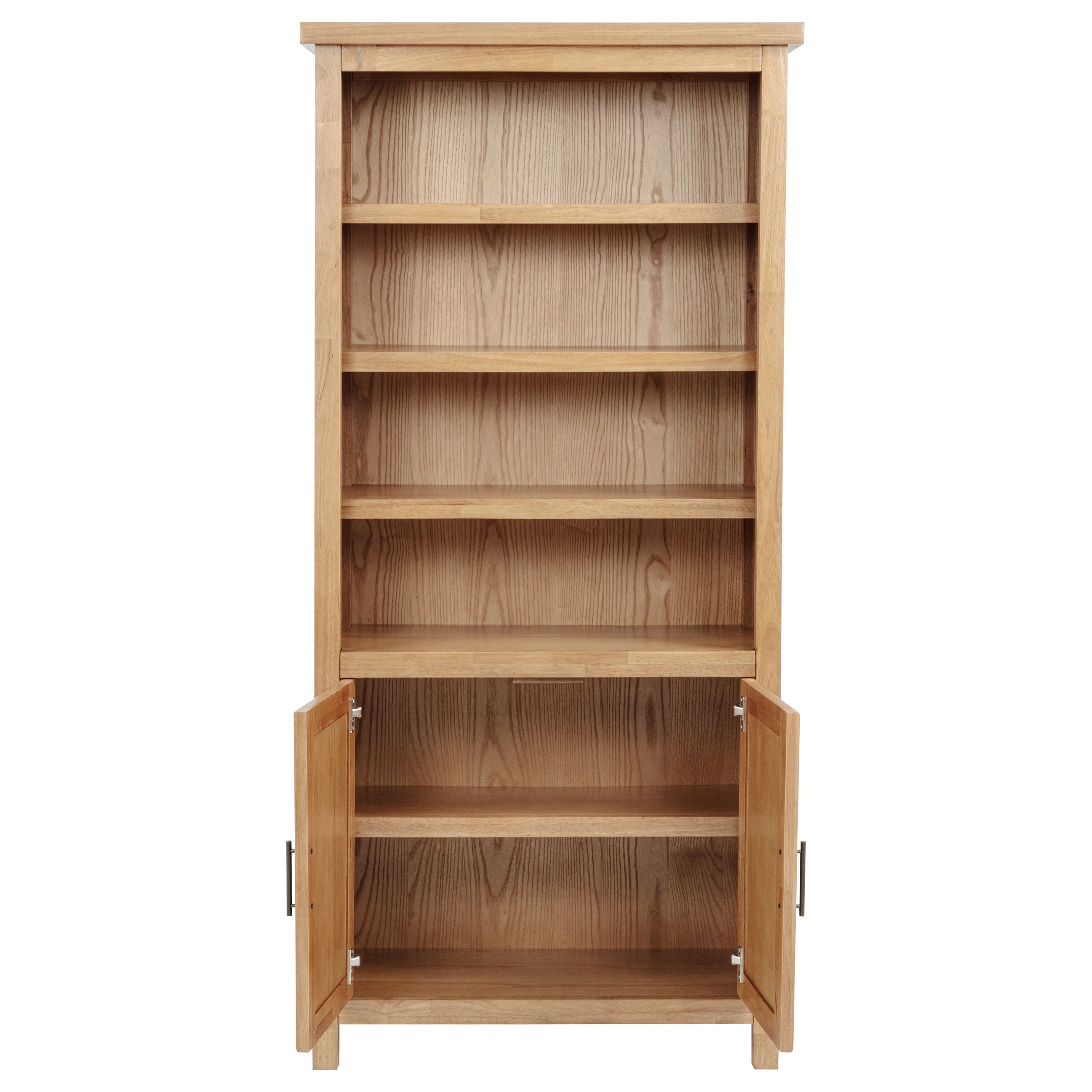 Vermes 72-inch 2-door Home Office Cabinet Bookcase Light Ash — view 5