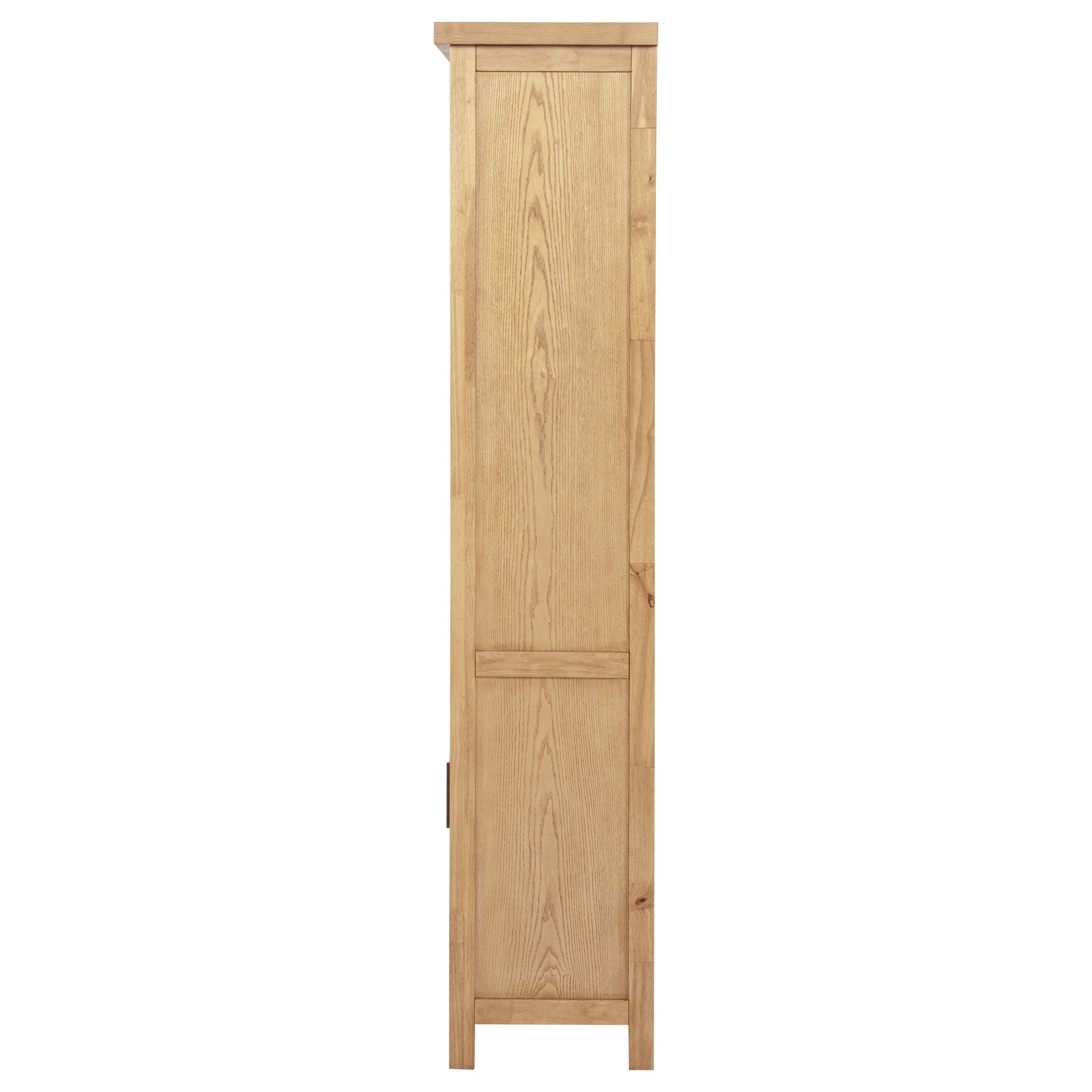 Vermes 72-inch 2-door Home Office Cabinet Bookcase Light Ash — view 7