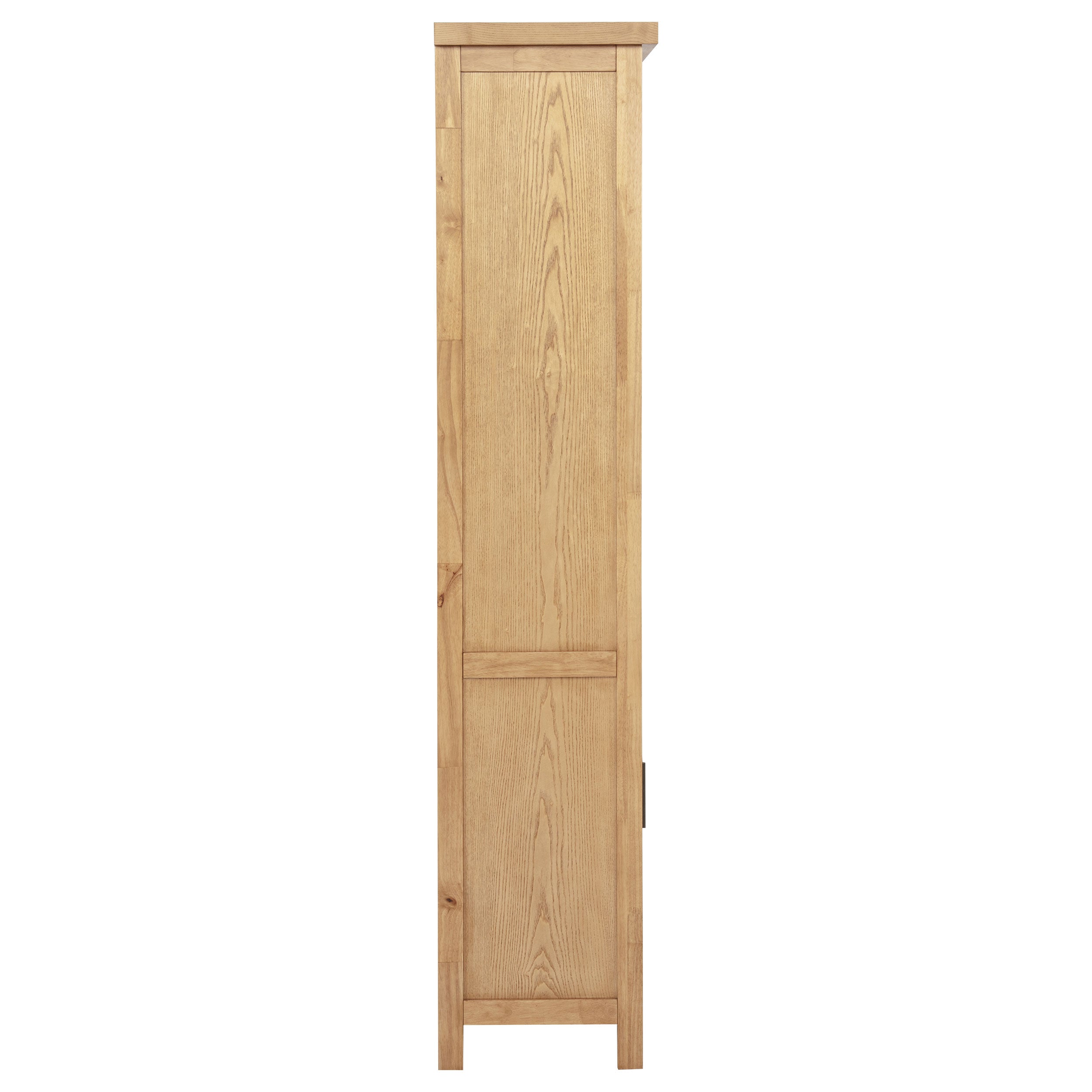 Vermes 72-inch 2-door Home Office Cabinet Bookcase Light Ash — view 11
