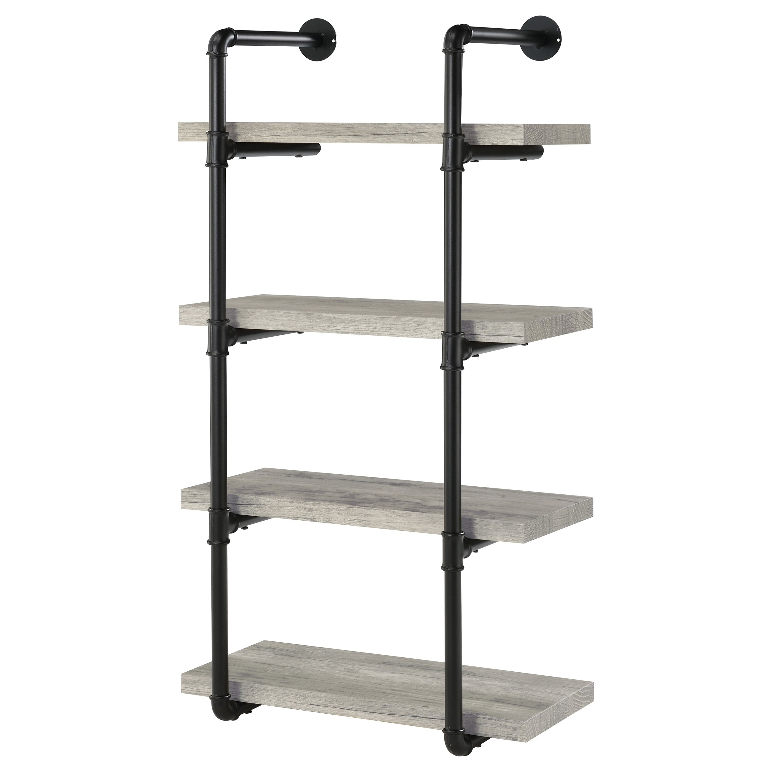 Elmcrest 24-inch 4-shelf Wall Bookshelf Grey Driftwood — view 4
