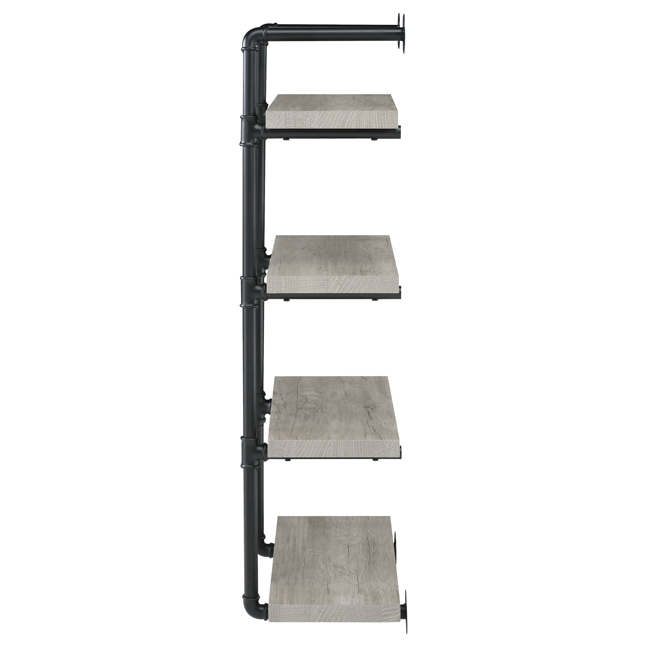 Elmcrest 24-inch 4-shelf Wall Bookshelf Grey Driftwood — view 5