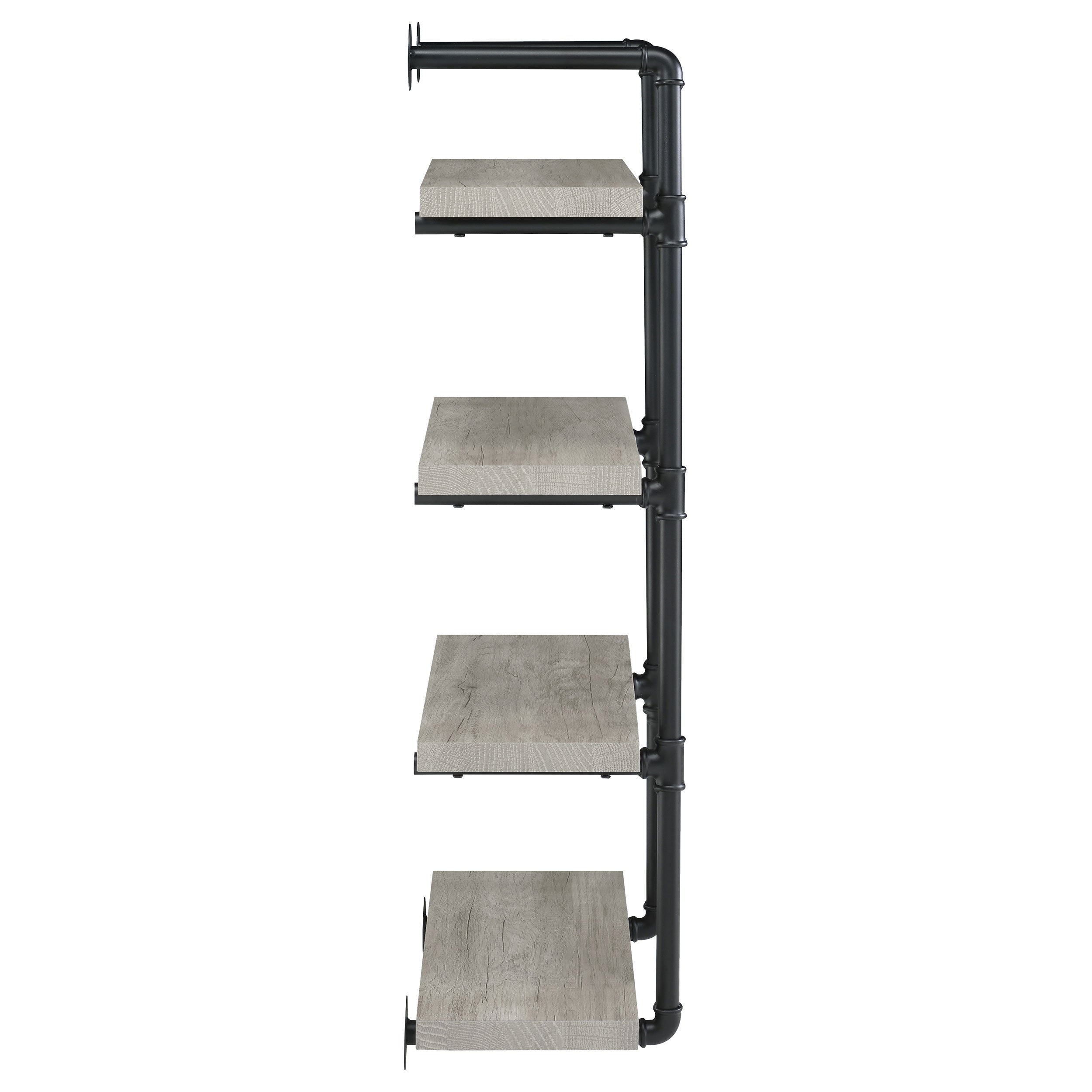 Elmcrest 24-inch 4-shelf Wall Bookshelf Grey Driftwood — view 9