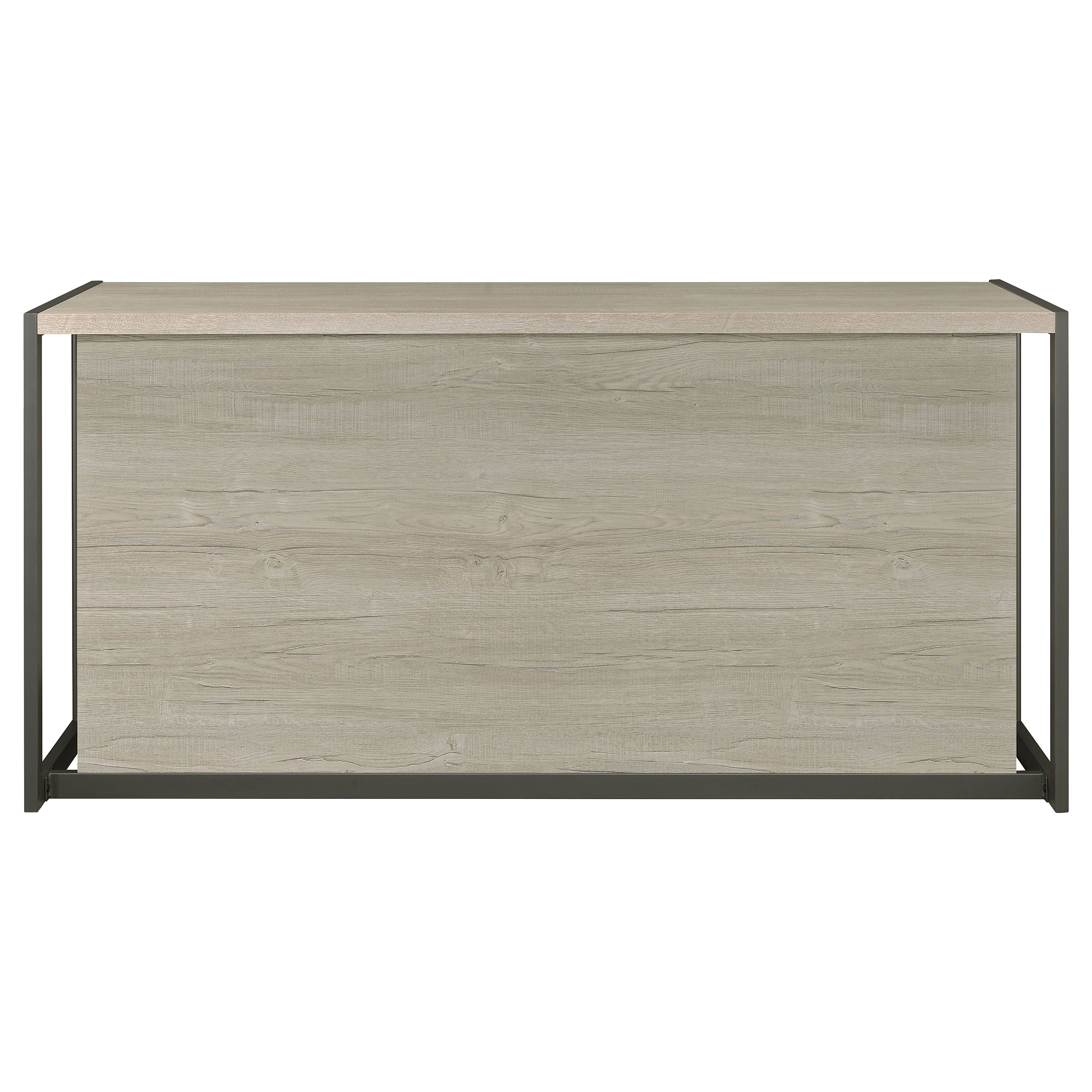 Loomis 60-inch 4-drawer Computer Desk Whitewashed Grey — view 7