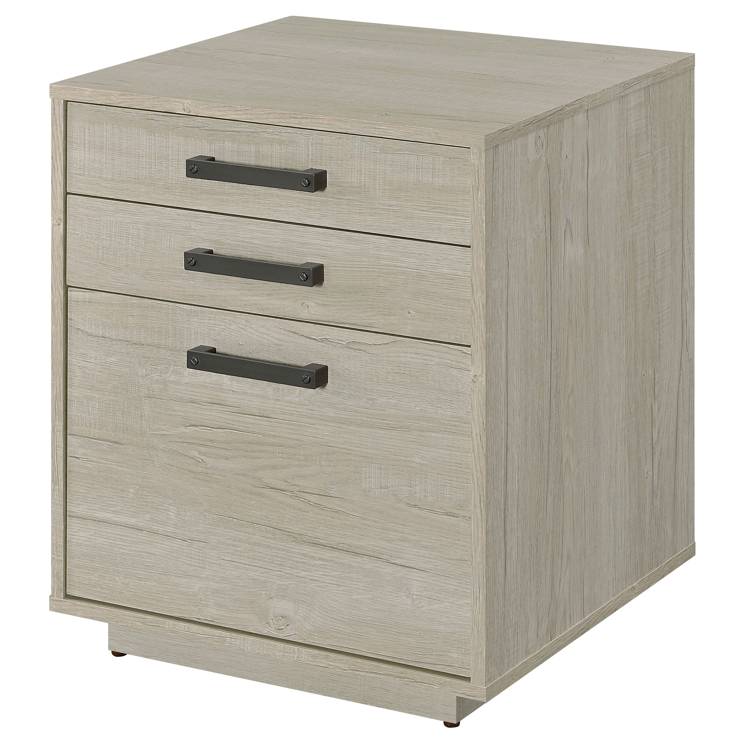 Loomis 3-drawer Home Office File Cabinet Whitewashed Grey — view 5