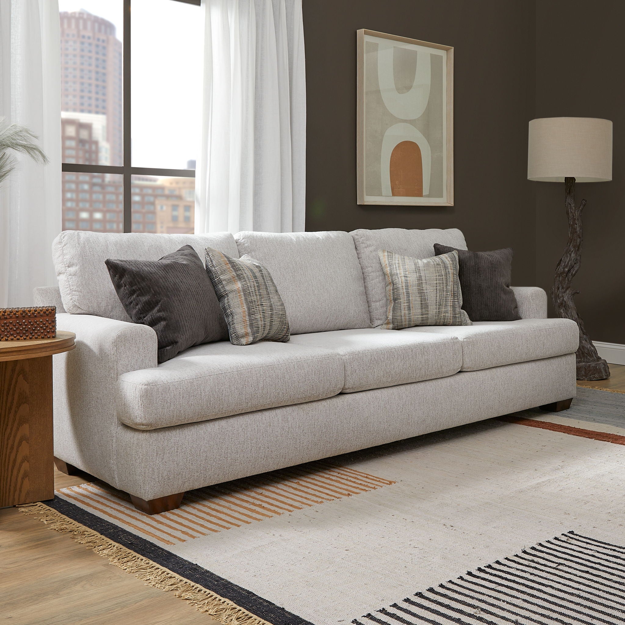 Olivia - Fabric Stationary Sofa