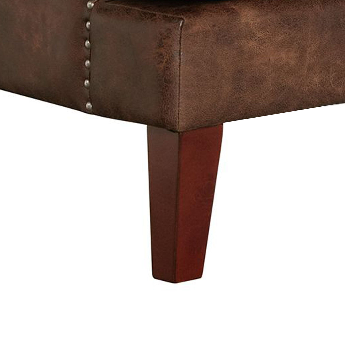 Kori (724) Chair With Chrome Nails in Sierra Toffee by Elements International, view 6