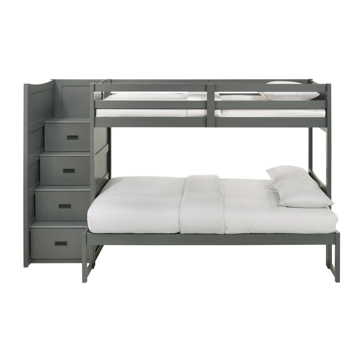 Sami Step Bunk With Left Headboard in Dark Brown by Elements International, view 19