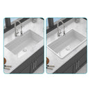 Undermount Workstation Single Bowl Porcelain Ceramic Kitchen Sink