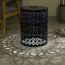 Modern Iron Solar Side Table With Built - In Light