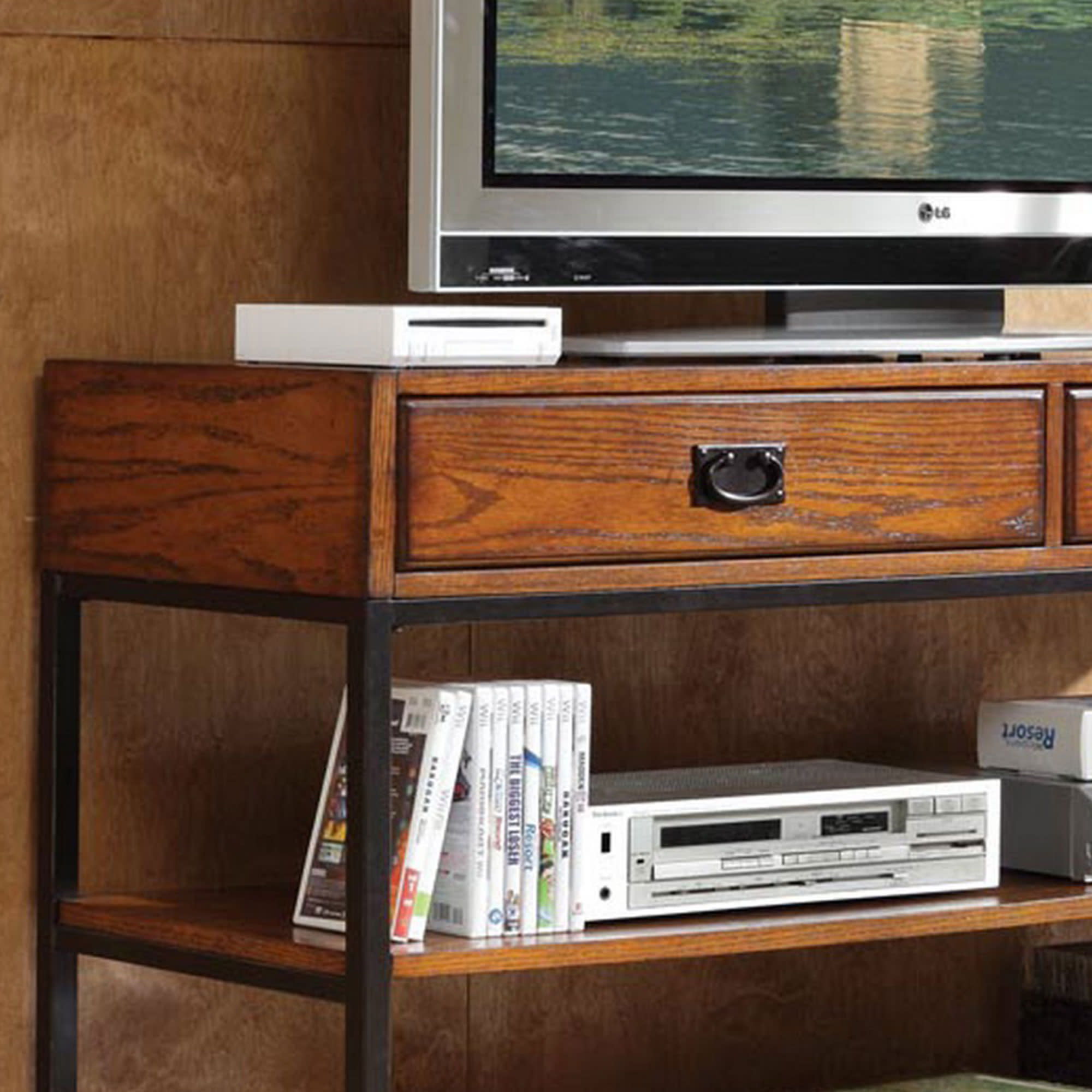 Modern Craftsman - 12.75" Media Console - Light Brown