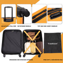 20" Carry On Luggage Lightweight Suitcase, Spinner Wheels