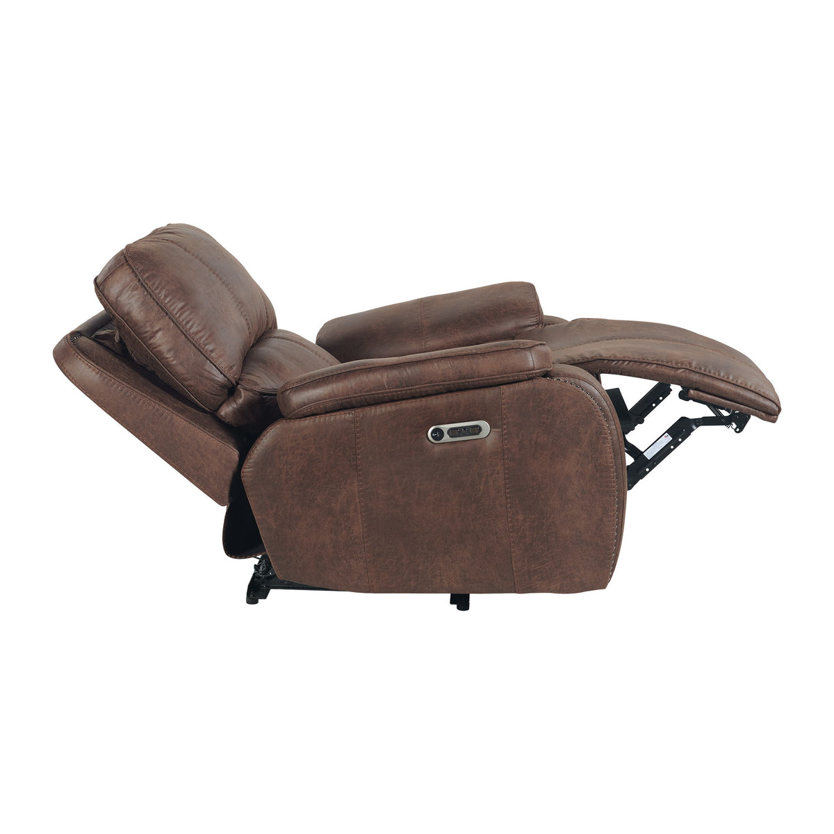Atlantis Power Motion Recliner With Power Head Recliner in Heritage Brown by Elements International, view 6