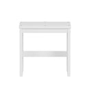 Daybed With Storage Shelves And Lockers, Multi Functional Bed With Study Desk And Matching Stool