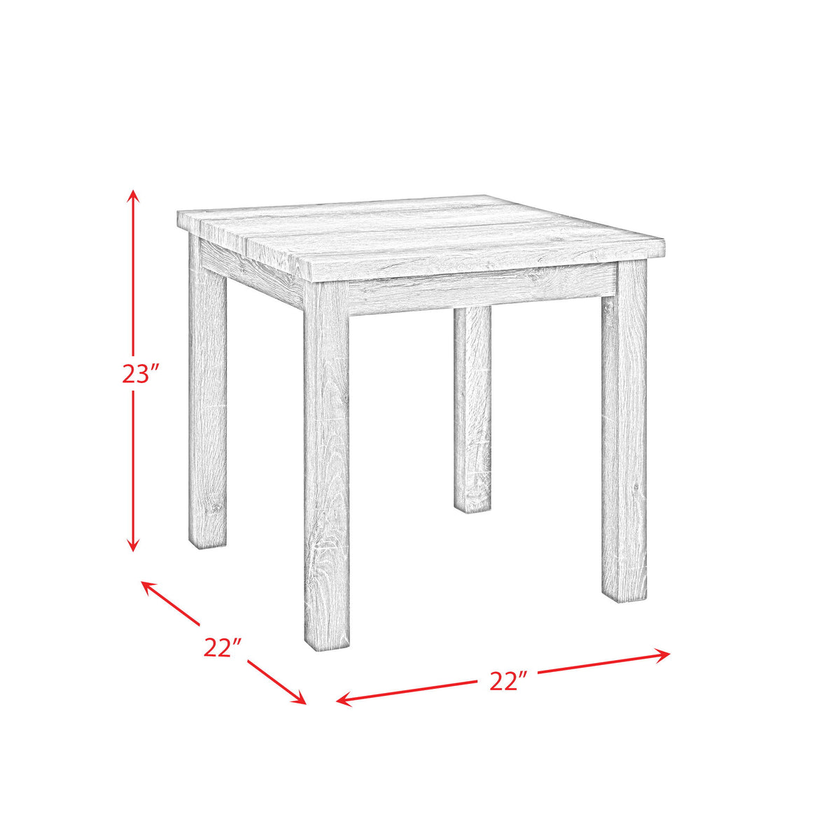Oak Lawn Three Pack Occasional Set (Lift Top Coffee Table) in Paper by Elements International, view 9