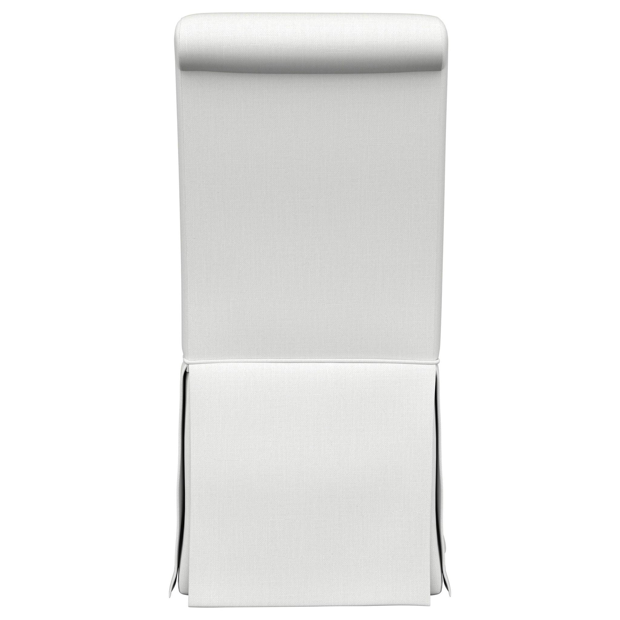 Shawna Upholstered Skirted Side Chair White (Set of 2)