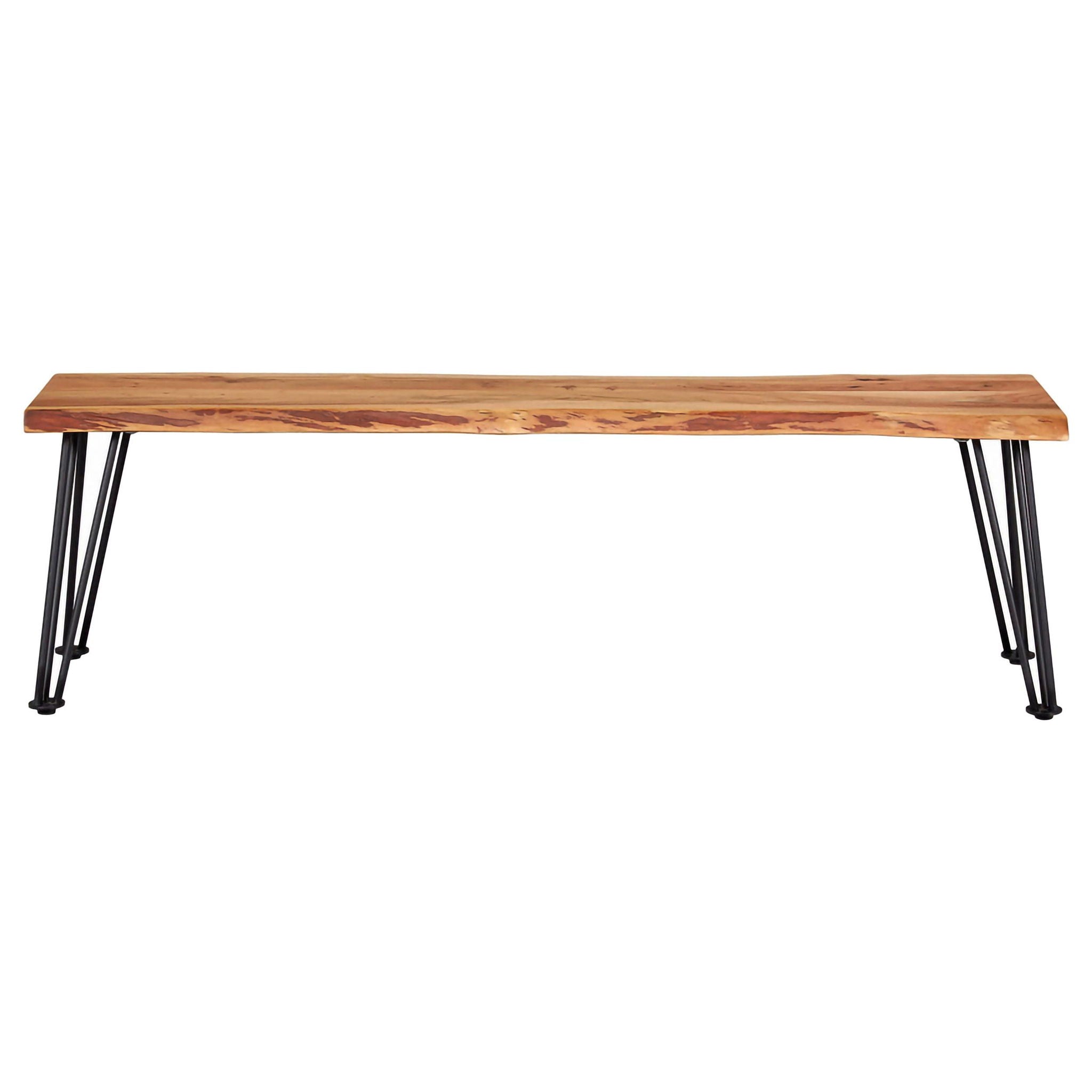 Sherman Wood Dining Bench Natural Acacia