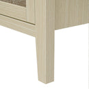 Rattan 4 Door Cabinet, Suitable For Bedroom - Natural