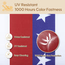 2 Piece Outdoor Chaise Lounge Cushion Set, Replacement Cushions For Patio Furniture, Flag - Red Striped