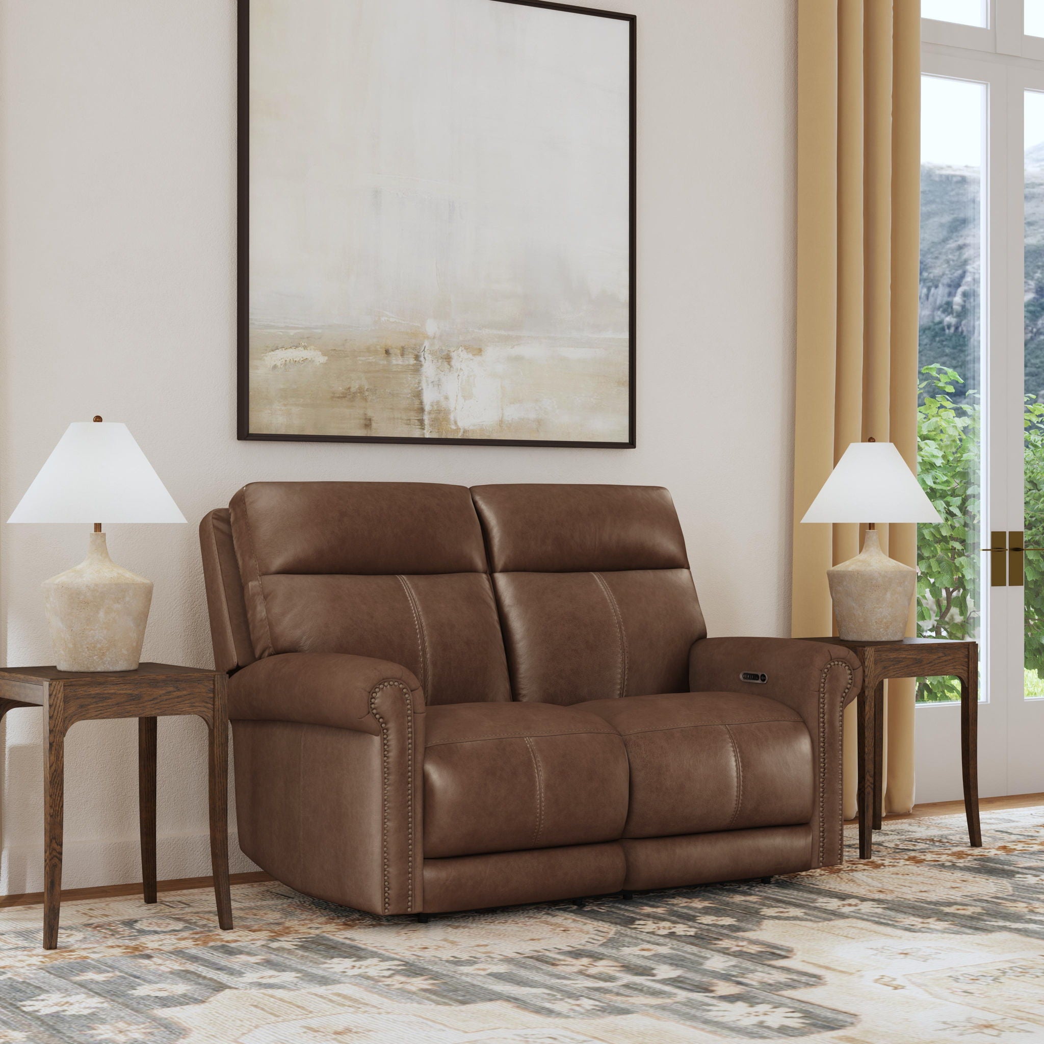 Alexander - Power Reclining Loveseat With Power Headrest & Lumbar