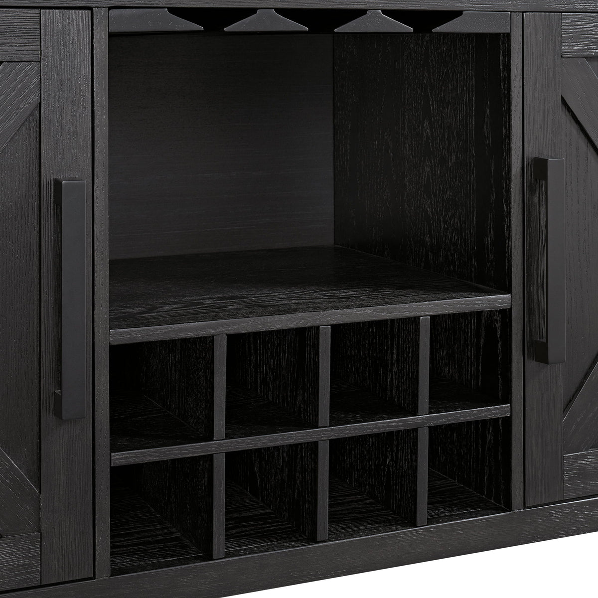Axel Server in Light Gray / Espresso by Elements International, view 9