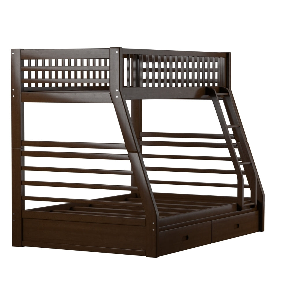 ACME Jason Twin/Full Bunk Bed, Espresso 02020W - Atlantic Fine Furniture Melbourne FL