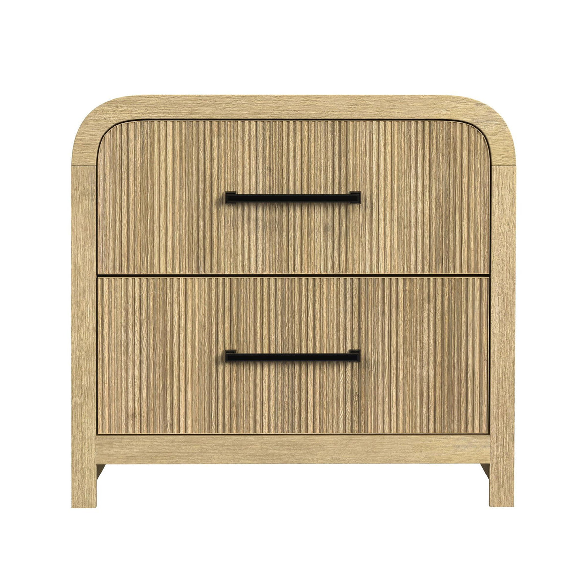 Ridgemont 2-Drawer Nightstand With USB in Black by Elements International, view 16