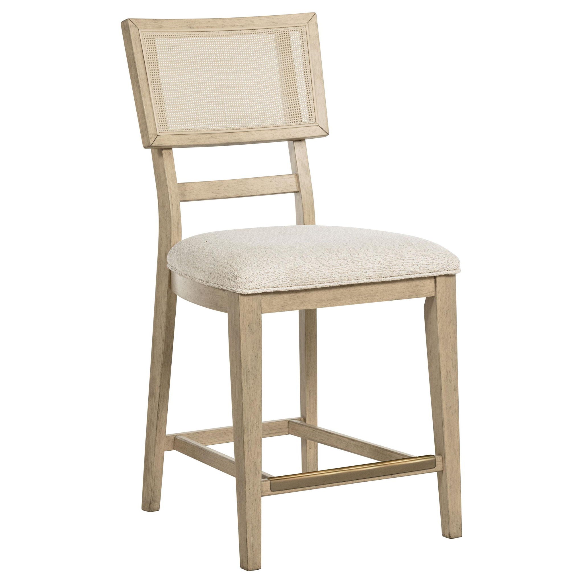 Kailani Rattan Cane Counter Side Chair Beige Oak (Set of 2) - Atlantic Fine Furniture Melbourne FL